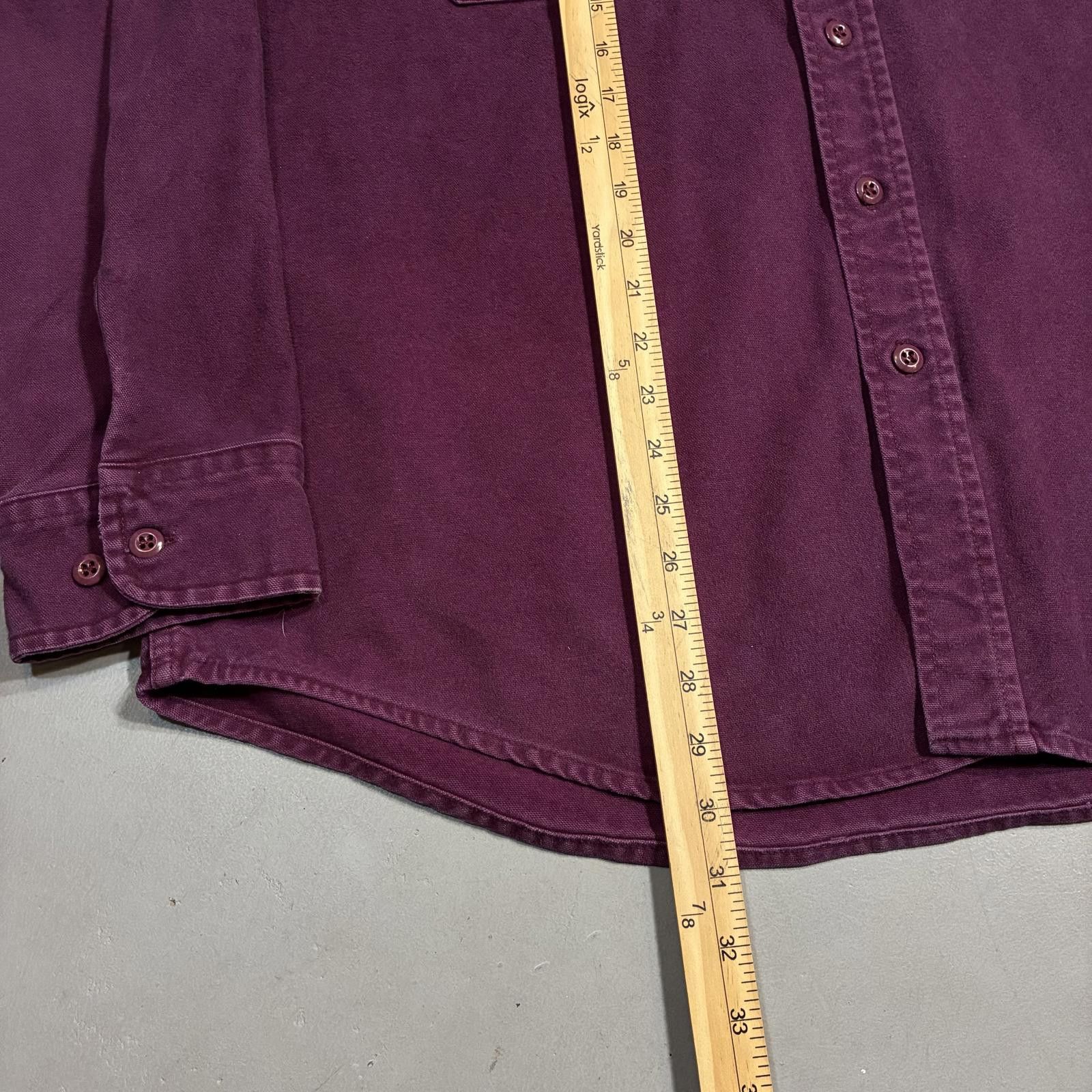 Woolrich Woolen Mills Vintage Woolrich Purple Chamois Oversized Work Shirt Size US XL / EU 56 / 4 - 7 Thumbnail