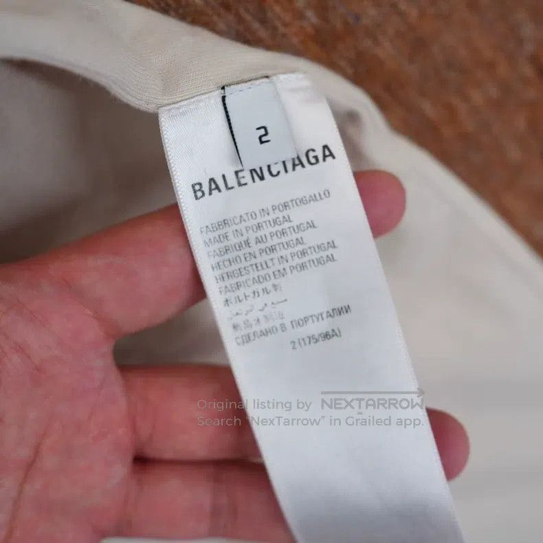 Balenciaga Balenciaga XXXL embroidered beige short-sleeve Size US M / EU 48-50 / 2 - 3 Thumbnail