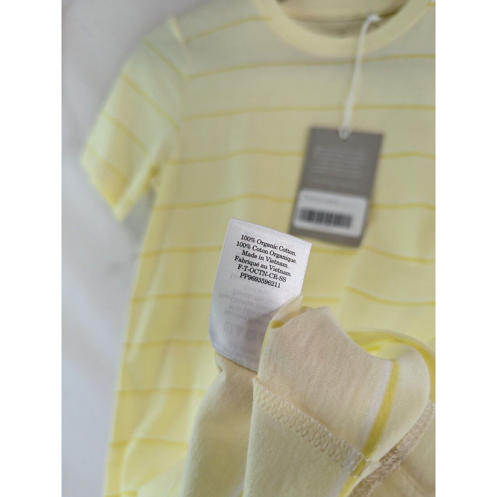 Everlane Everlane T Shirt Women Medium Yellow Stripe Organic Crew Size M / US 6-8 / IT 42-44 - 10 Thumbnail