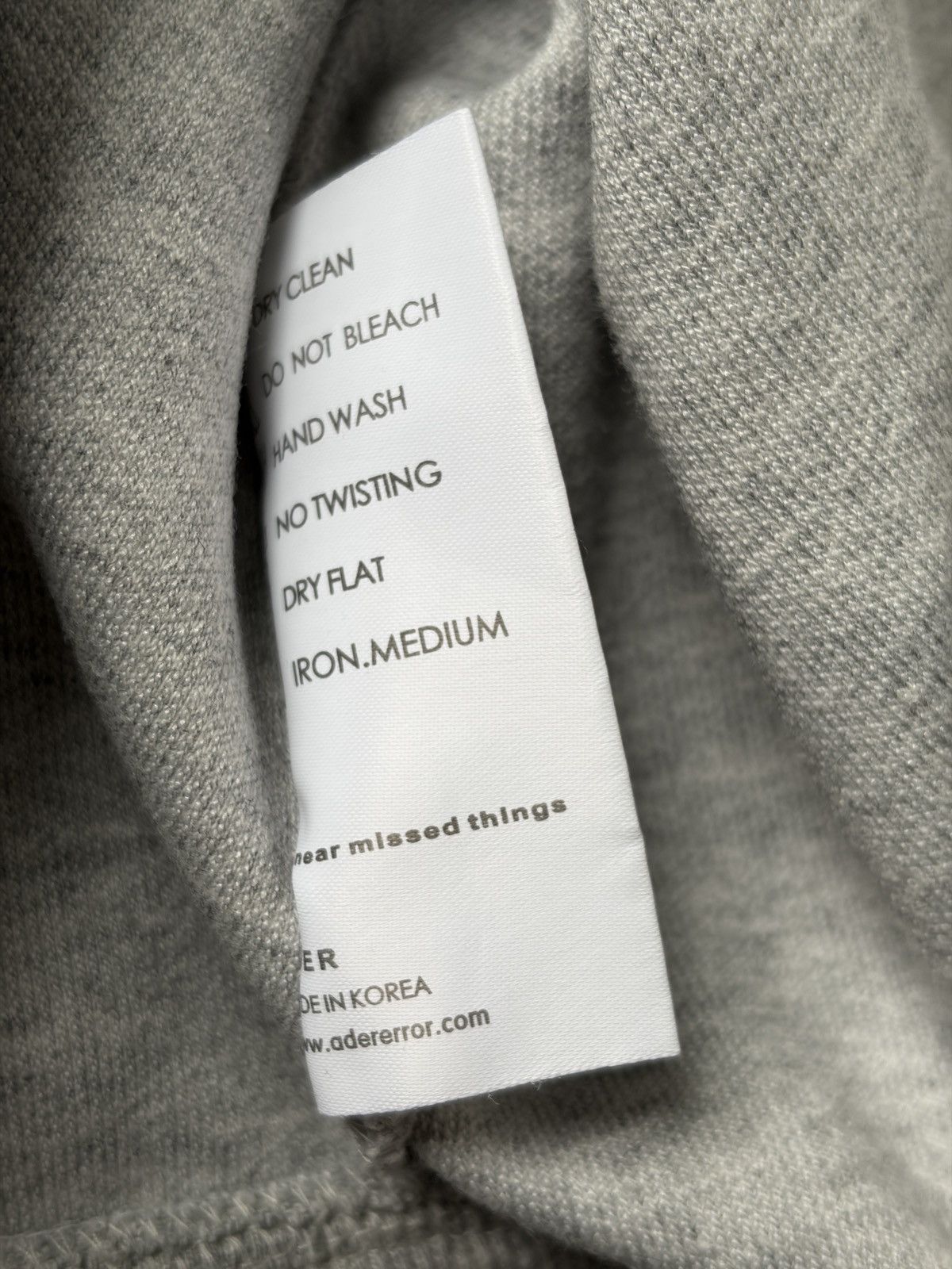 Ader Error Adder Error Gray Zip Heavy Hoodie Size US L / EU 52-54 / 3 - 18 Thumbnail