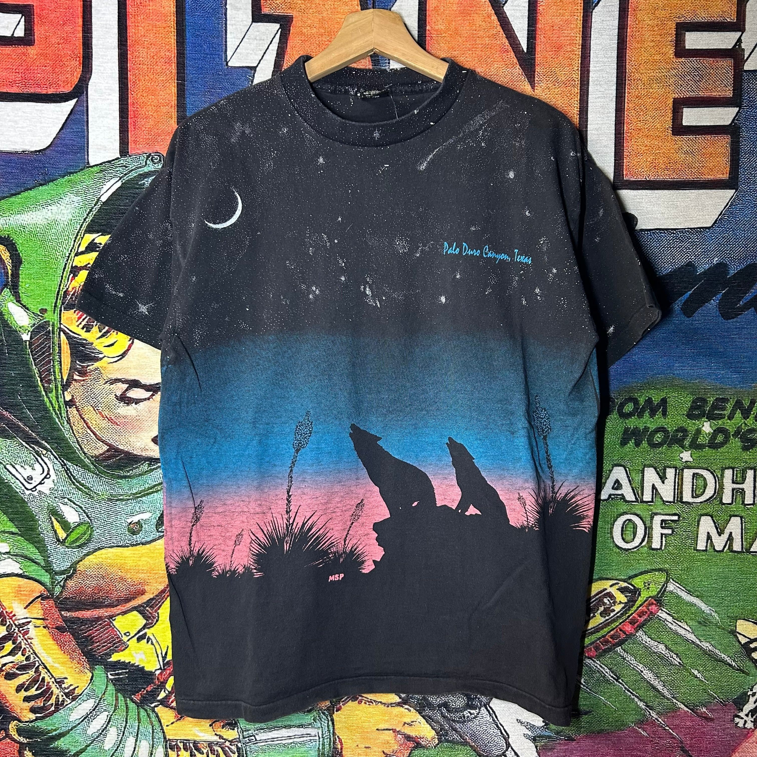 Other Vintage 90s Texas Wolves AOP Tee Size Large Size US L / EU 52-54 / 3 - 1 Thumbnail