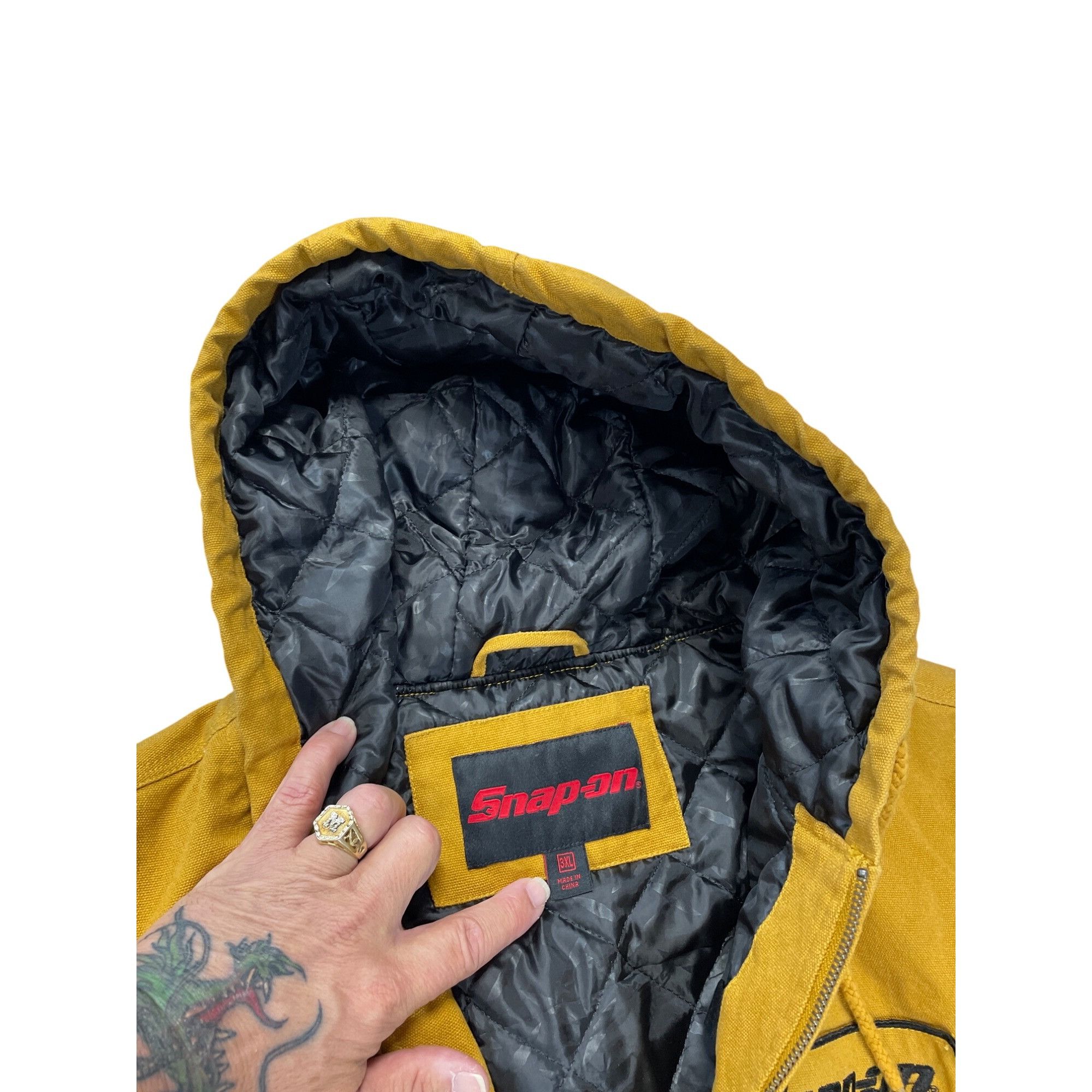 Other Snap-On Tools Mens Traditional Mustard golden work jacket qu Size US XXL / EU 58 / 5 - 8 Thumbnail