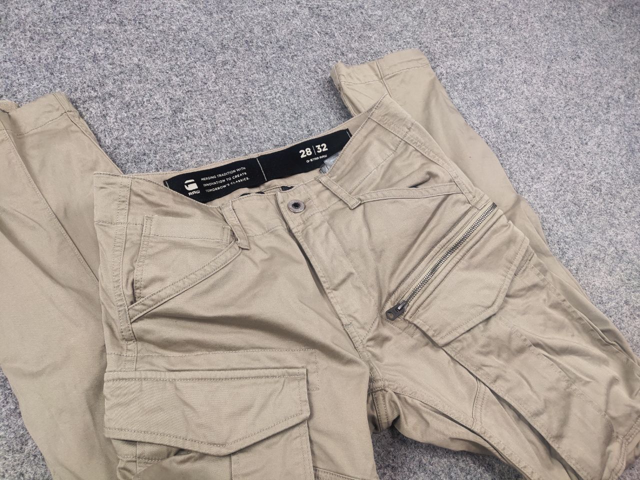 G-Star G Star Raw rovic zip 3d Regular tapered Cargo Pants Vintage Size US 29 - 15 Thumbnail