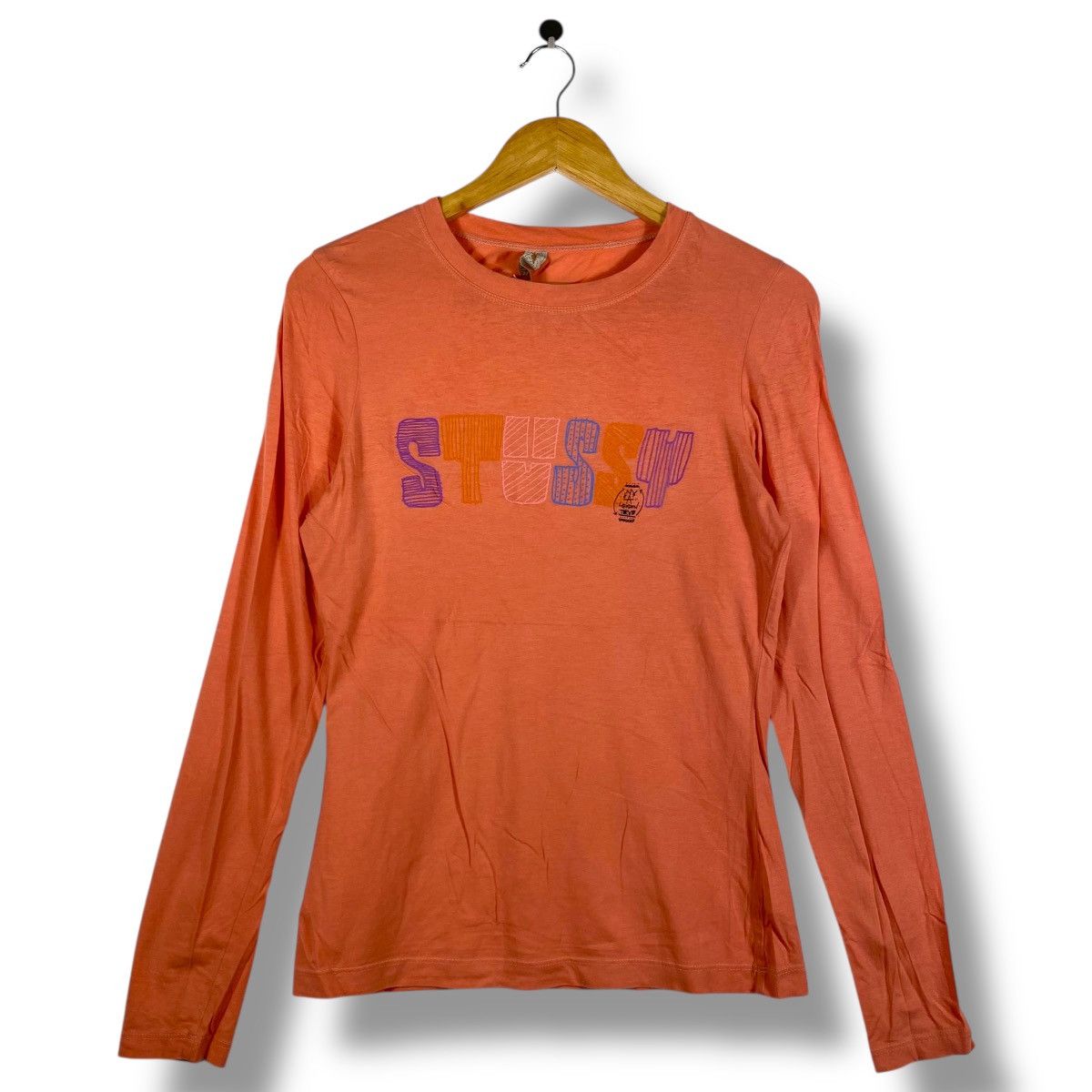 Stussy Vintage 00's STUSSY Logo Graphic Women Longsleeve Tee Shirt Size M / US 6-8 / IT 42-44 - 1 Thumbnail