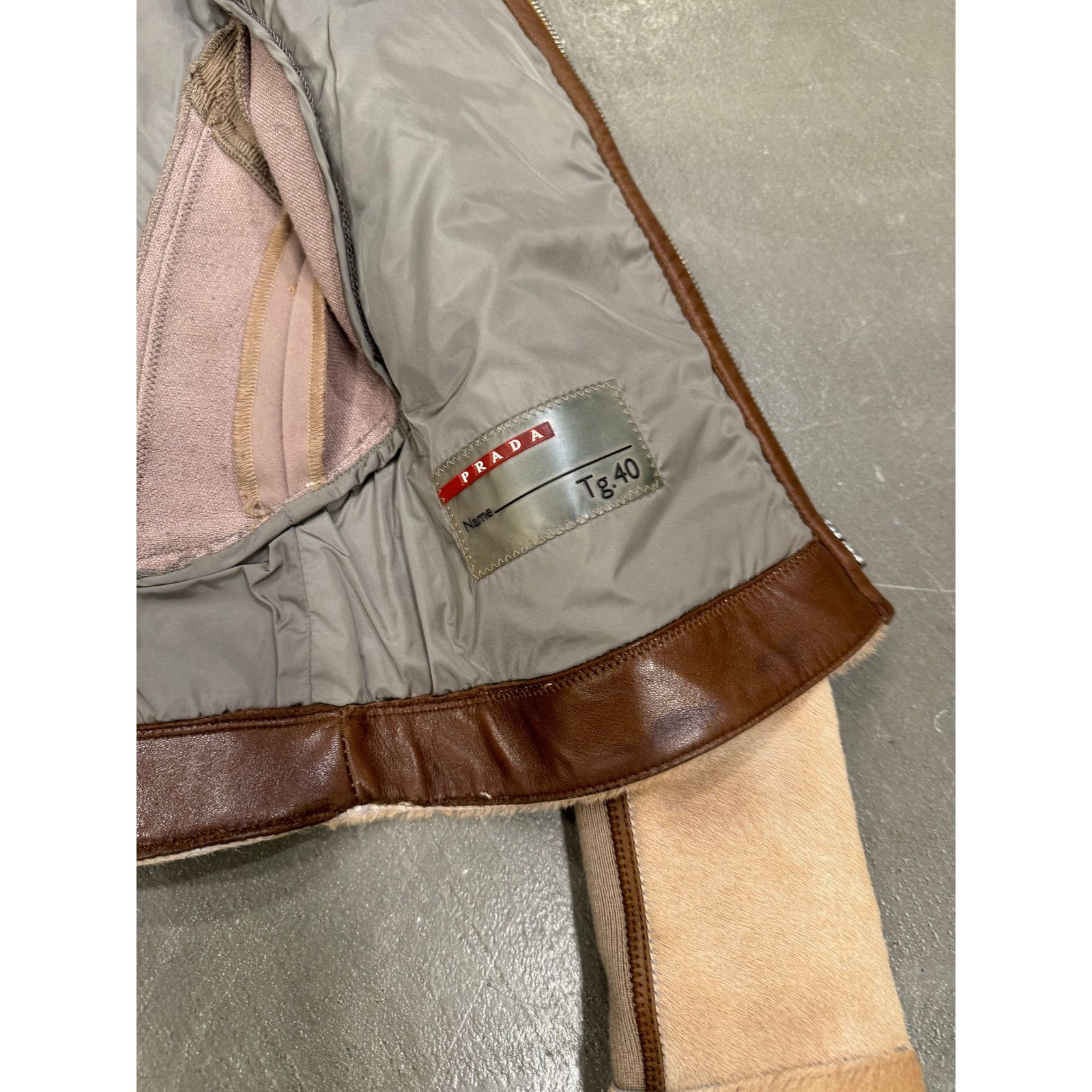 Prada 2000s Prada pony hair hybrid leather biker jacket Size S / US 4 / IT 40 - 10 Thumbnail
