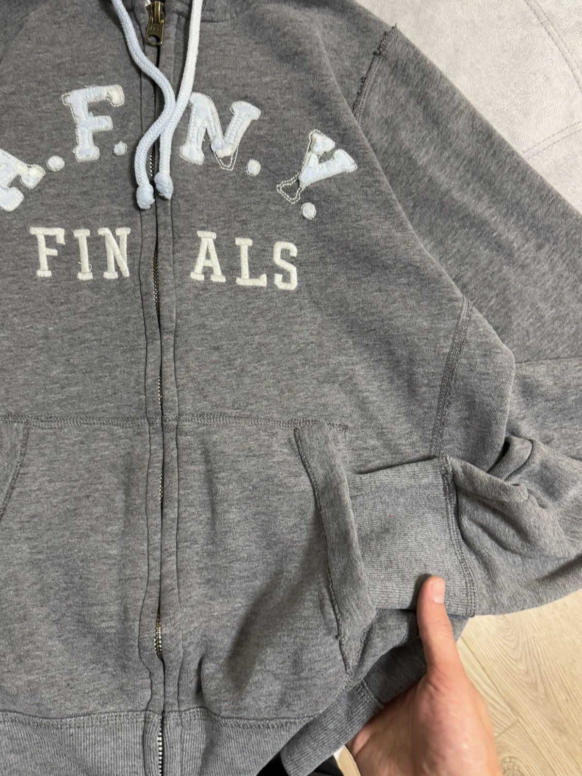 Abercrombie & Fitch × Vintage Vintage Abercrombie & Fitch Y2K distressed zip hoodie Size US XL / EU 56 / 4 - 5 Thumbnail
