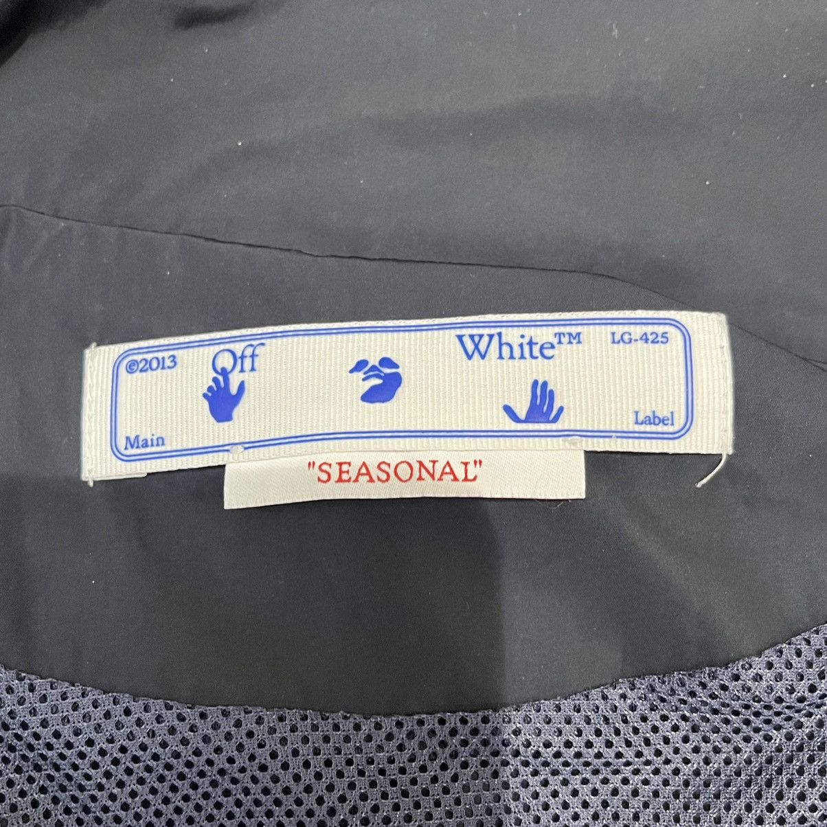 Off-White Off-White Diagonal Jacket Navy Size US XS / EU 42 / 0 - 3 Thumbnail