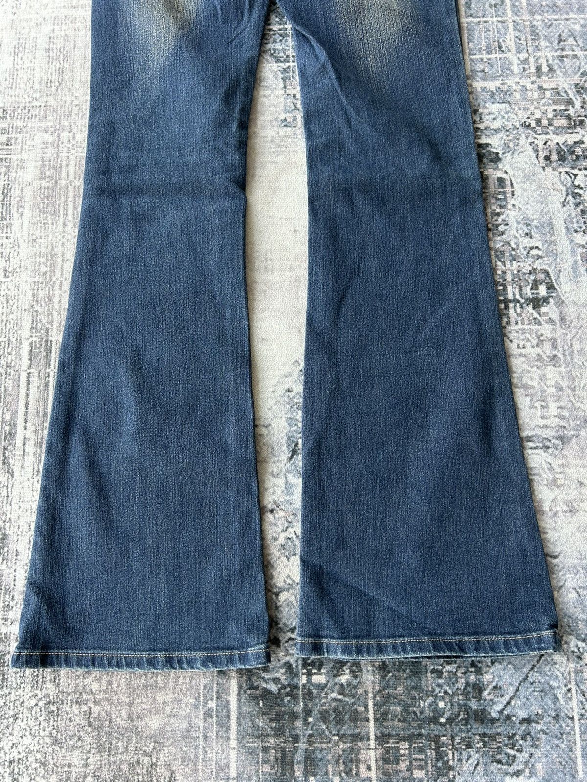 If Six Was Nine Super Flared Flowers Cox Jeans Size US 28 / EU 44 - 10 Thumbnail
