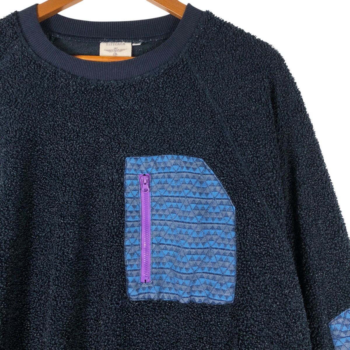 Vintage TITICACA Native Design Fleece Sweatshirt Size US M / EU 48-50 / 2 - 3 Thumbnail