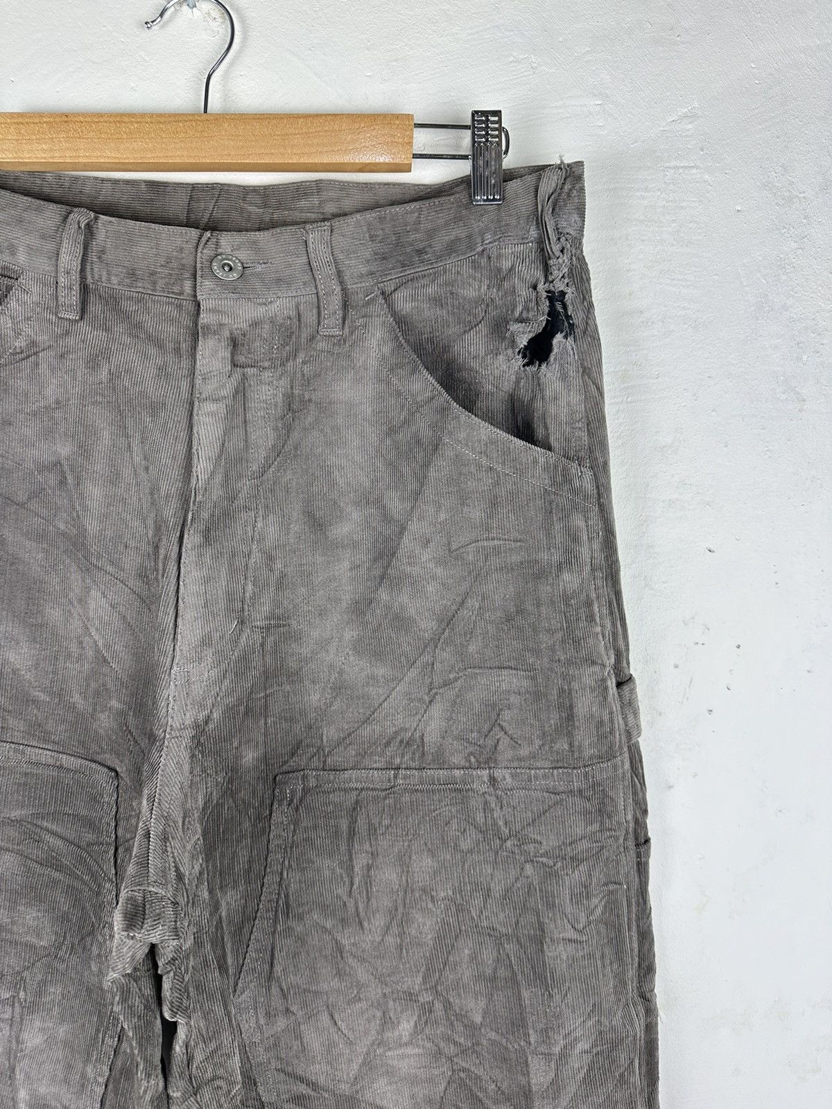 Japanese Brand Carpanter Conduroi Double Knee Vintage Baggy Carhatt Style Size US 31 - 7 Thumbnail