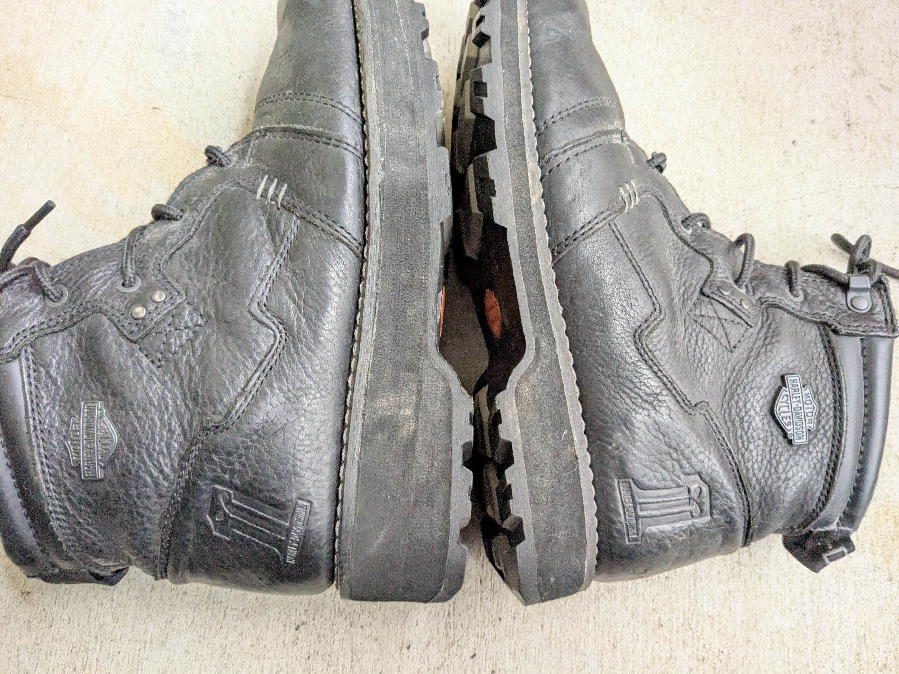 Harley Davidson Harley Davidson Motorcycle Boots Black 12 Biker Leather Size US 12 / EU 45 - 6 Thumbnail