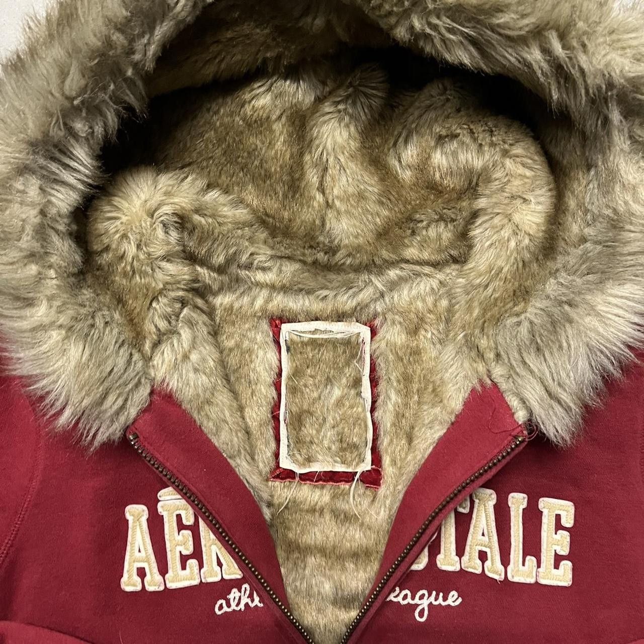 Aeropostale Aeropostale Faux Fur Hood Zip Up Hoodie Size M / US 6-8 / IT 42-44 - 5 Thumbnail