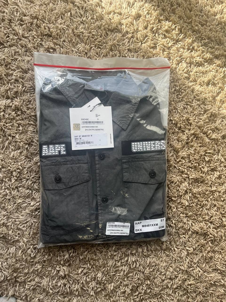 Aape × Bape × Japanese Brand A Bathing Ape Gray Embroidered Shirt Size US M / EU 48-50 / 2 - 4 Thumbnail