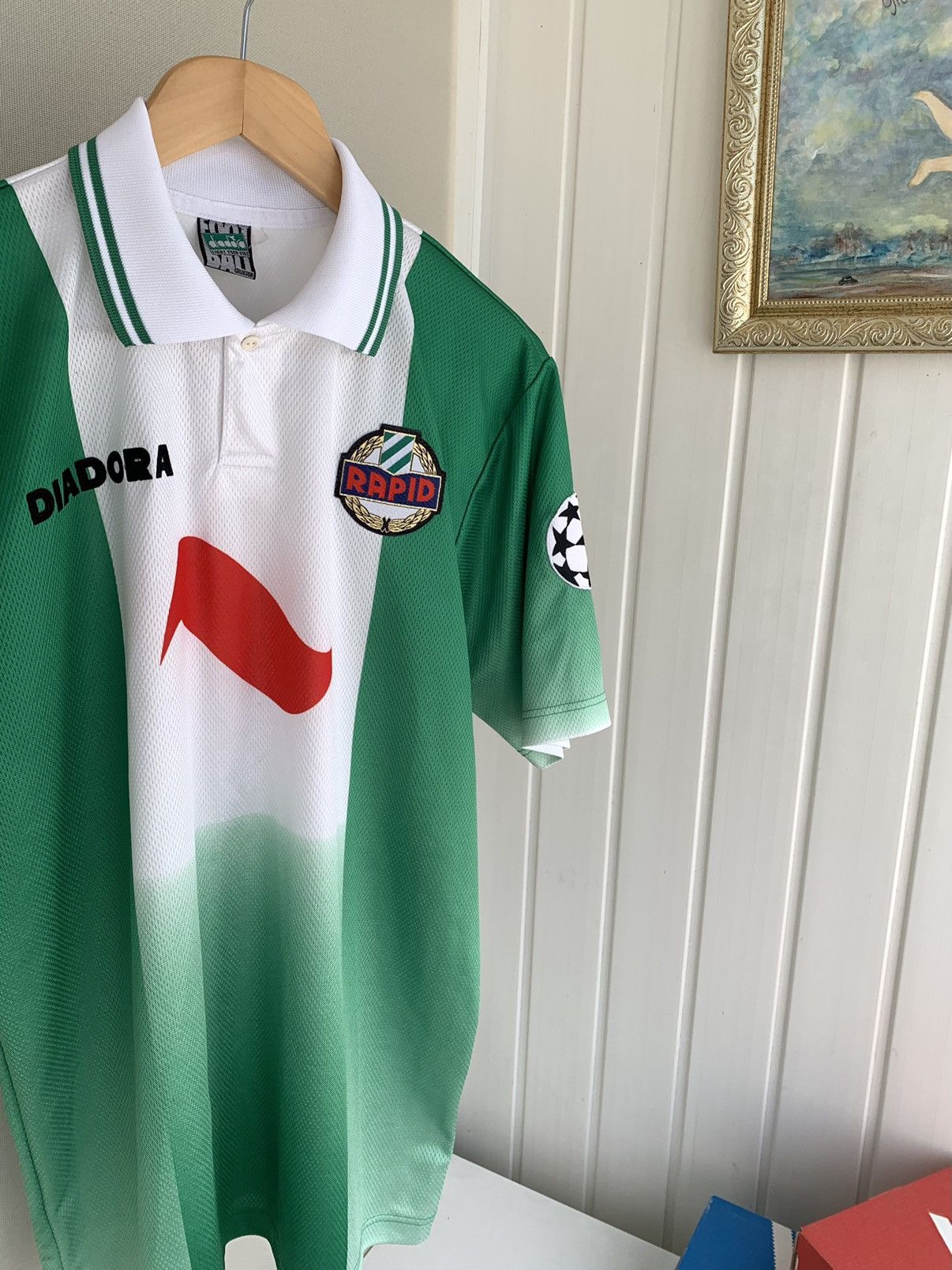 Diadora Diadora Rapid Vintage 1996-1998 Champions League Jersey L Size US L / EU 52-54 / 3 - 2 Thumbnail