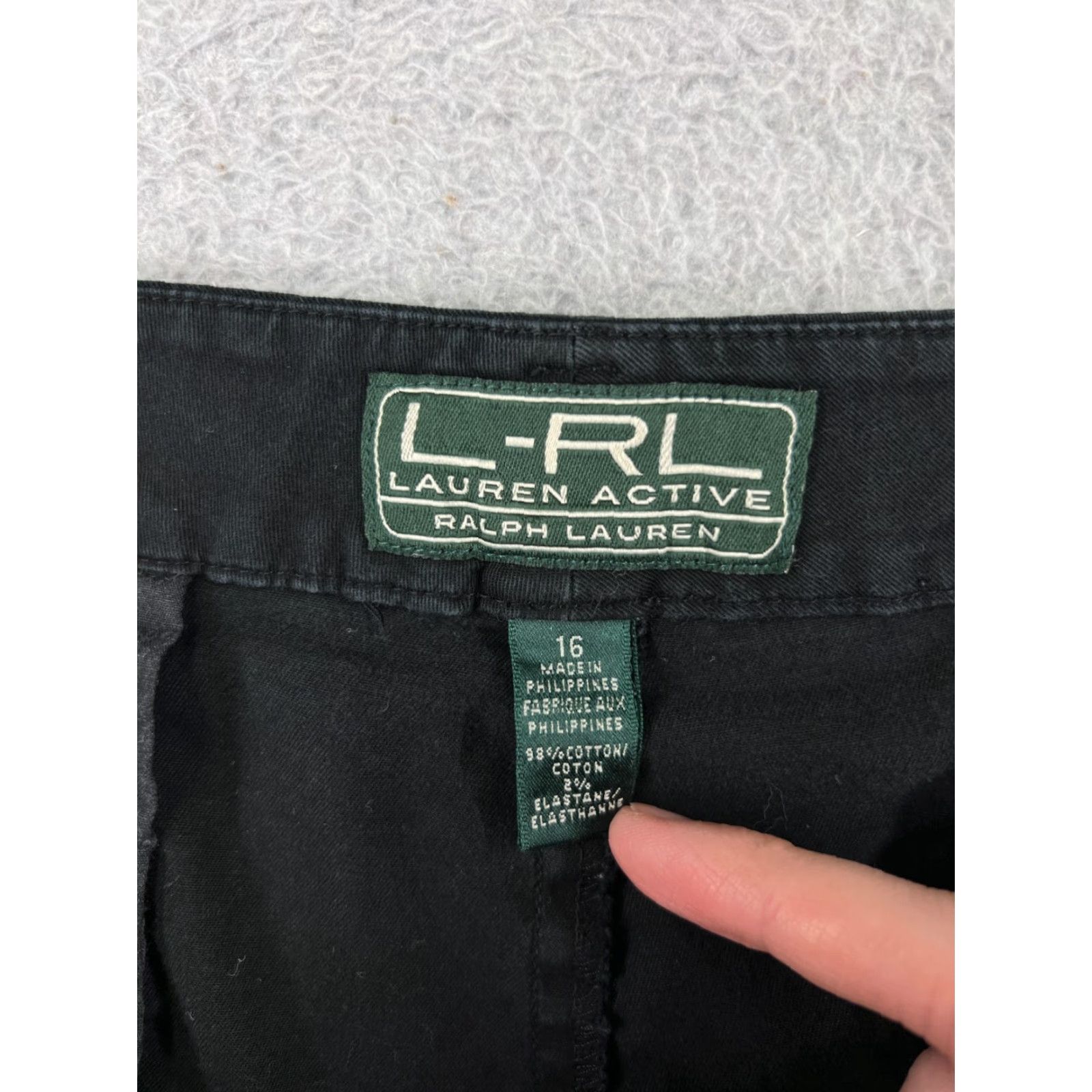 Ralph Lauren Lauren Ralph Lauren Shorts Women 16 Black LRL 100% Cotton Twill Hike Camp Size 38" / US 16 / IT 52 - 3 Thumbnail