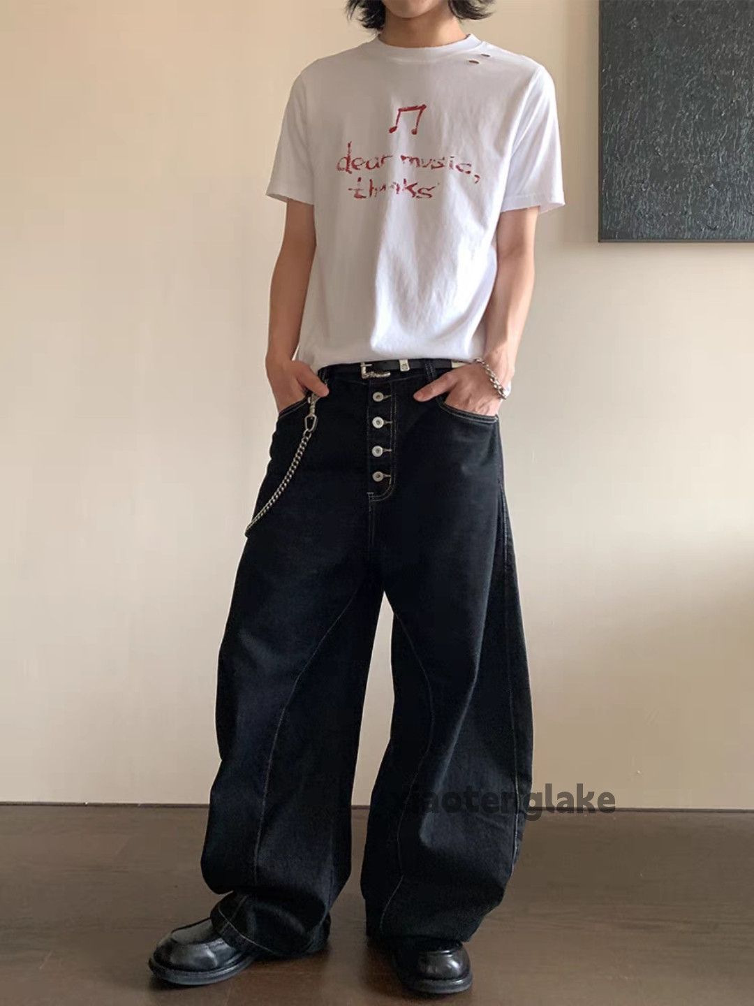 Designer × Jean × Vintage Unisex utility punk hiphop yuppie loose baggy skate jeans Size US 30 / EU 46 - 9 Thumbnail