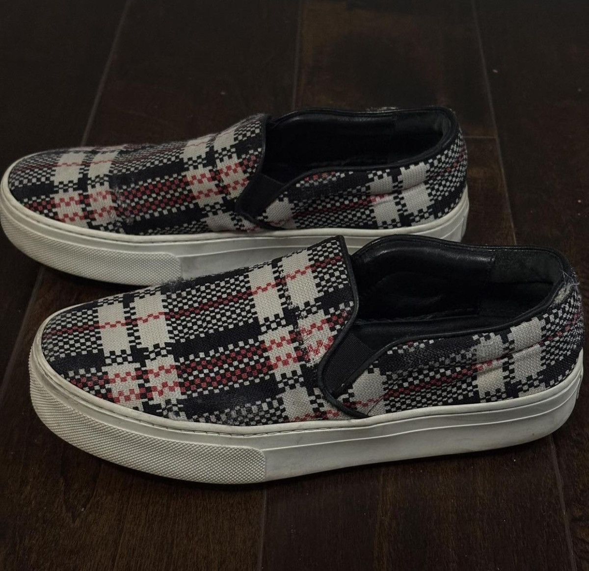 Celine Old Celine Phoebe Philo checkered slip on sneakers Size US 5 / IT 35 - 2 Thumbnail