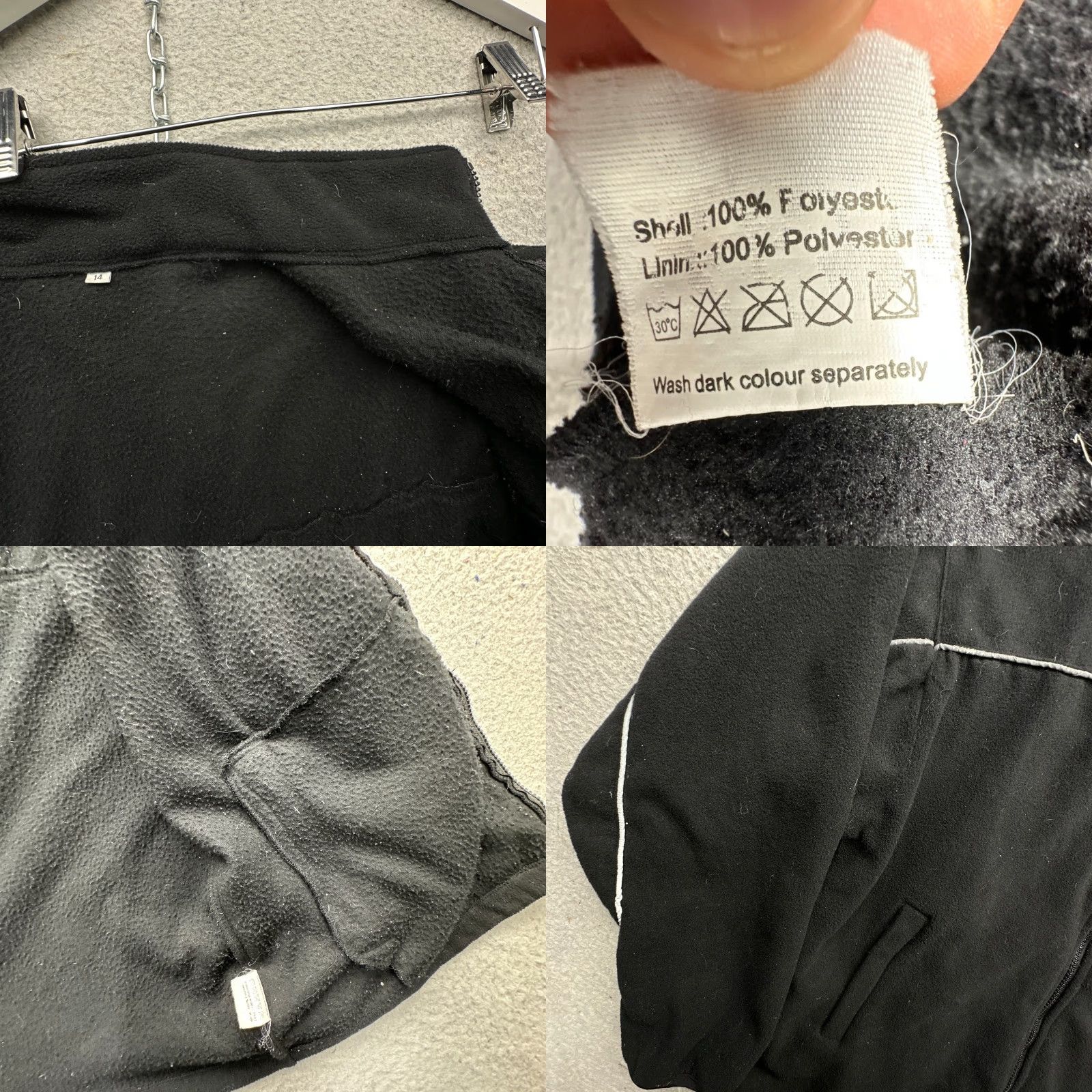 Logo 7 VINTAGE Rukka Fleece Full Zip Jacket Womens Large Black Logo | Jacket | Womens | Large | Black | Fleece | 14 (Size L) Size L / US 10 / IT 46 - 9 Thumbnail