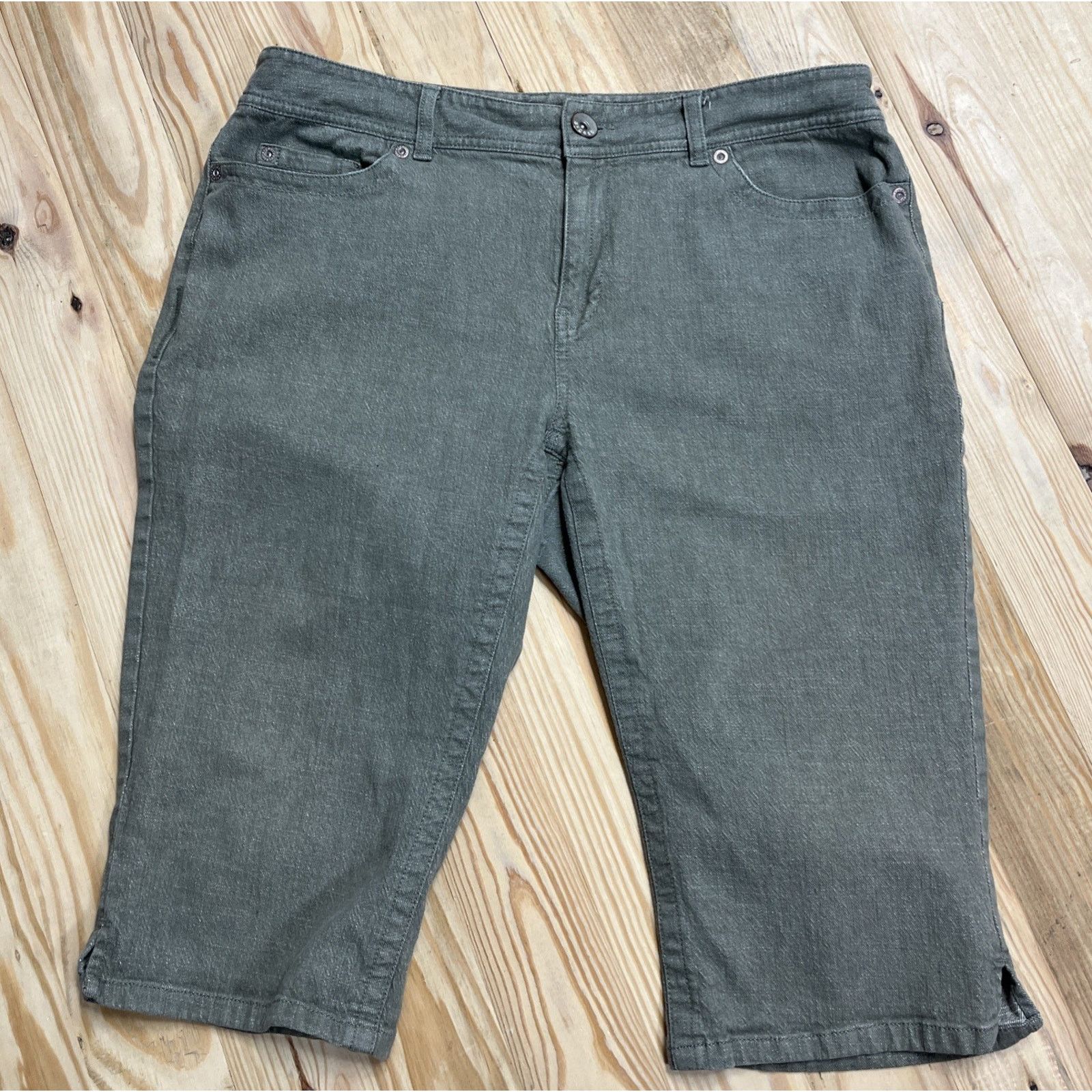 Other Access Women's Stretch Relaxed Fit Capri Jeans Size 14 Size 36" / US 14 / IT 50 - 1 Thumbnail