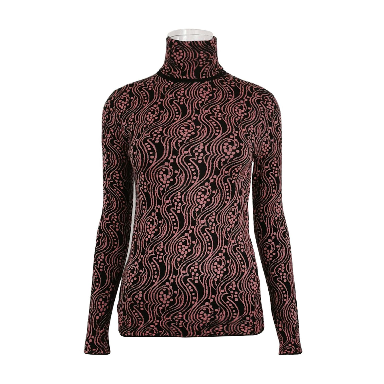 Prada Prada Colorblocked Wool Blend Turtleneck Sweater 0089 Size XXS / US 00 / IT 34 - 1 Thumbnail