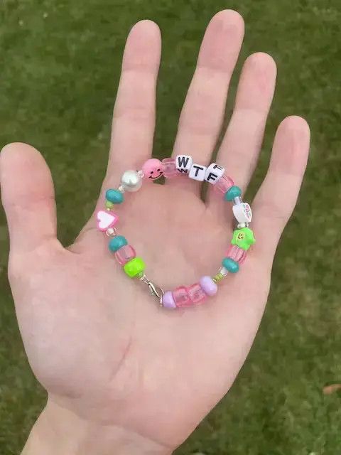 Other Handmade “WTF” Bead Bracelet Size ONE SIZE - 3 Thumbnail