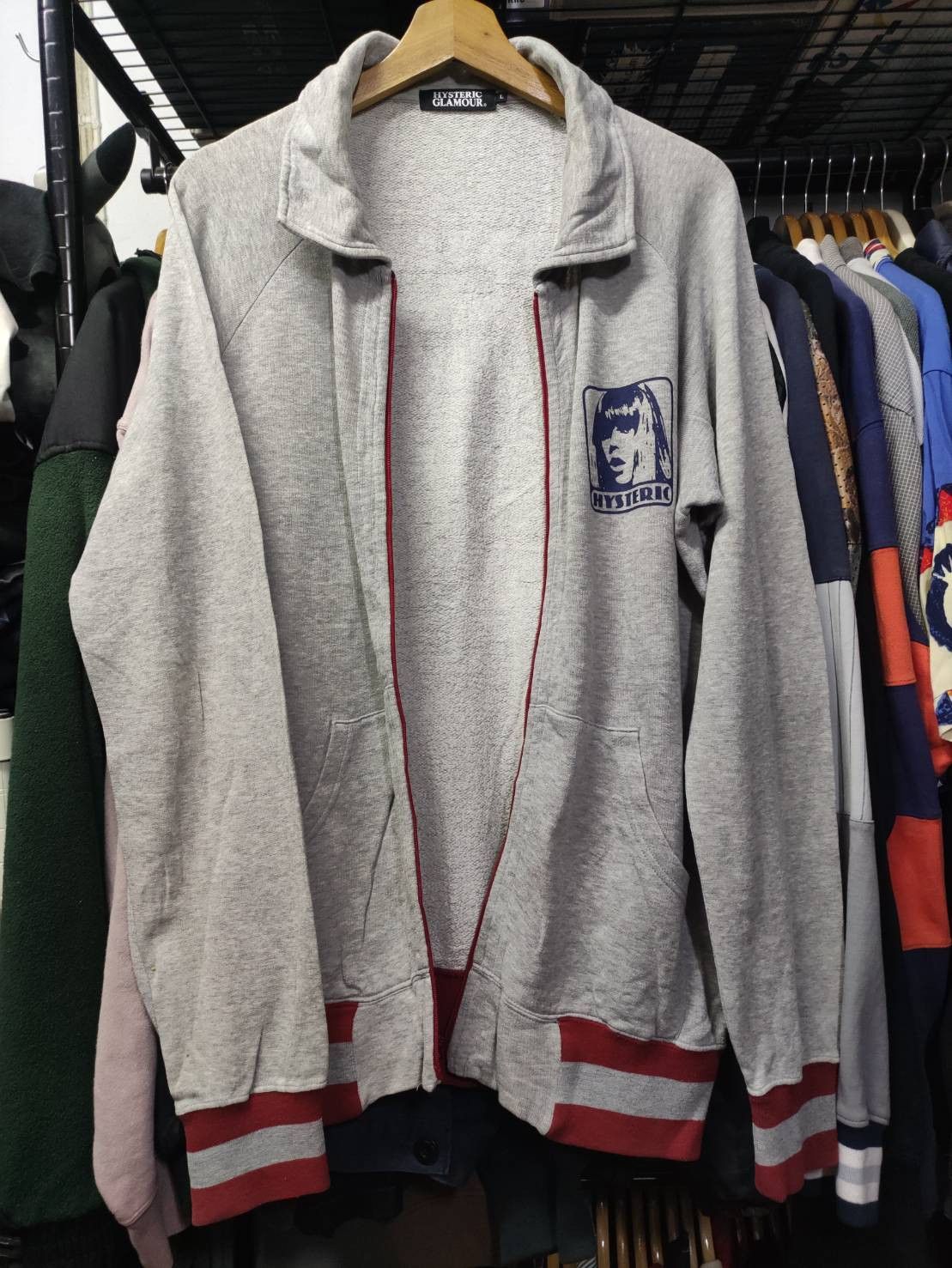 Hysteric Glamour Vtg Hysteric Glamour " Holy Rock " Zipper Pullover Jacket Size US L / EU 52-54 / 3 - 3 Thumbnail