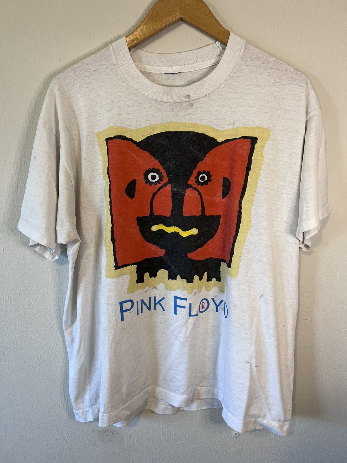 image of Band Tees x Pink Floyd 1994 Pink Floyd Tee in White, Men's (Size XL)