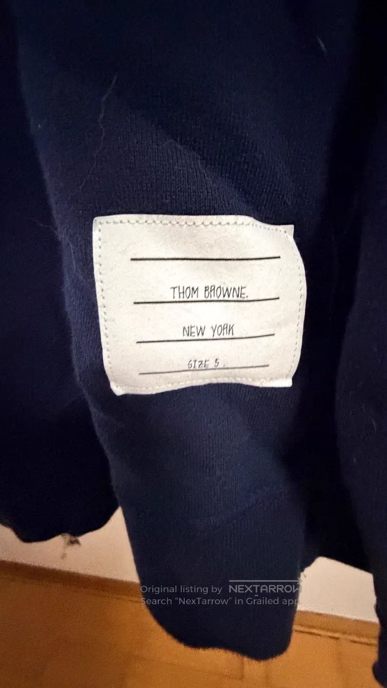 Thom Browne Thom Browne Round Neck Crewneck Sweatshirt Navy Blue Size US XXL / EU 58 / 5 - 3 Thumbnail