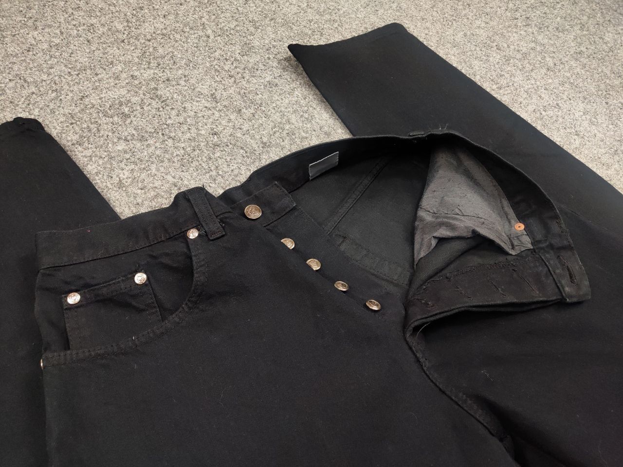 Versace Jeans Couture Vintage 90's Versace Jeans Couture Logo Black Denim Size US 34 / EU 50 - 9 Thumbnail