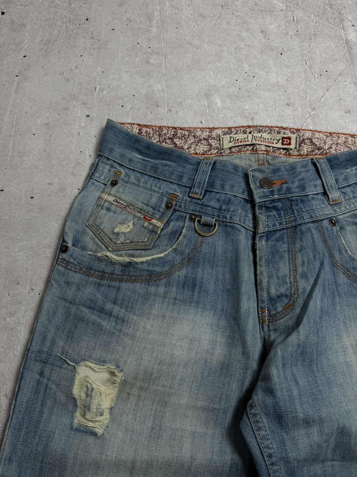 Diesel Vintage Diesel Hysteric Glamour Style Distresed Washed Jeans Size US 31 - 4 Thumbnail