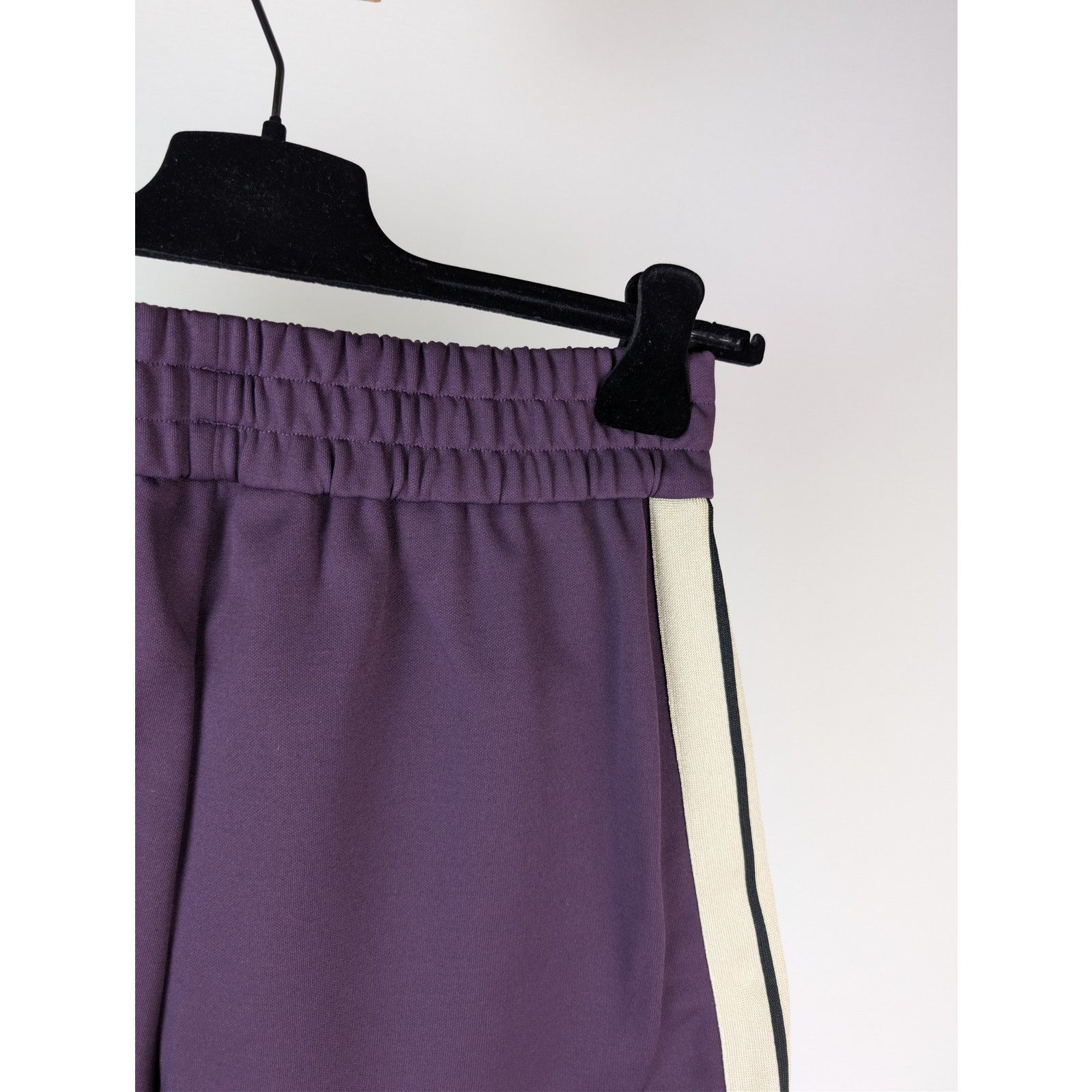Palm Angels o1rshd1 Classic Logo Track Shorts in Dark Purple / Off-White Size US 32 / EU 48 - 12 Thumbnail