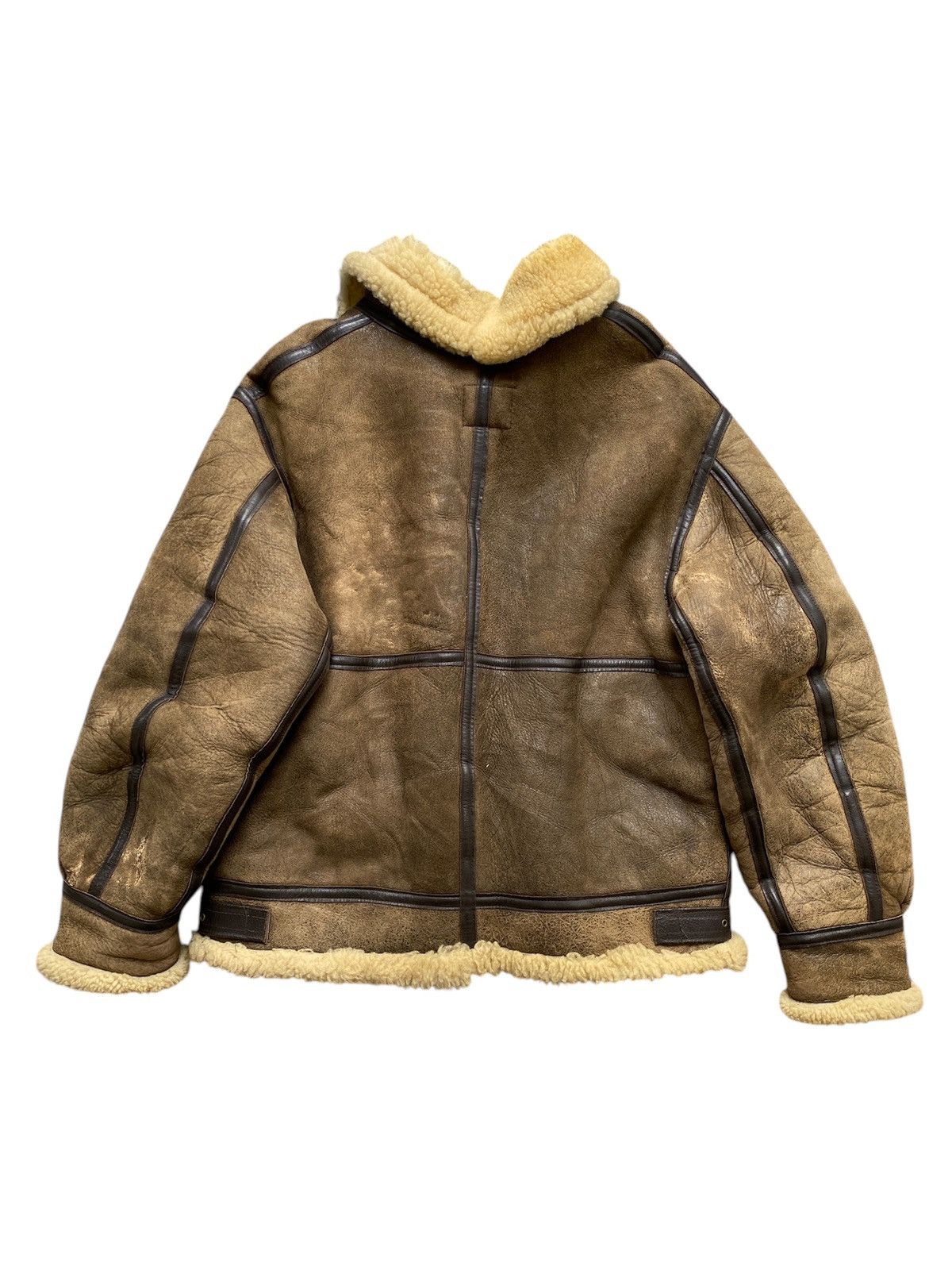 Avirex Vintage 80s Avirex B3 Sheepskin Us Army Air Force Jacket Size US L / EU 52-54 / 3 - 2 Thumbnail