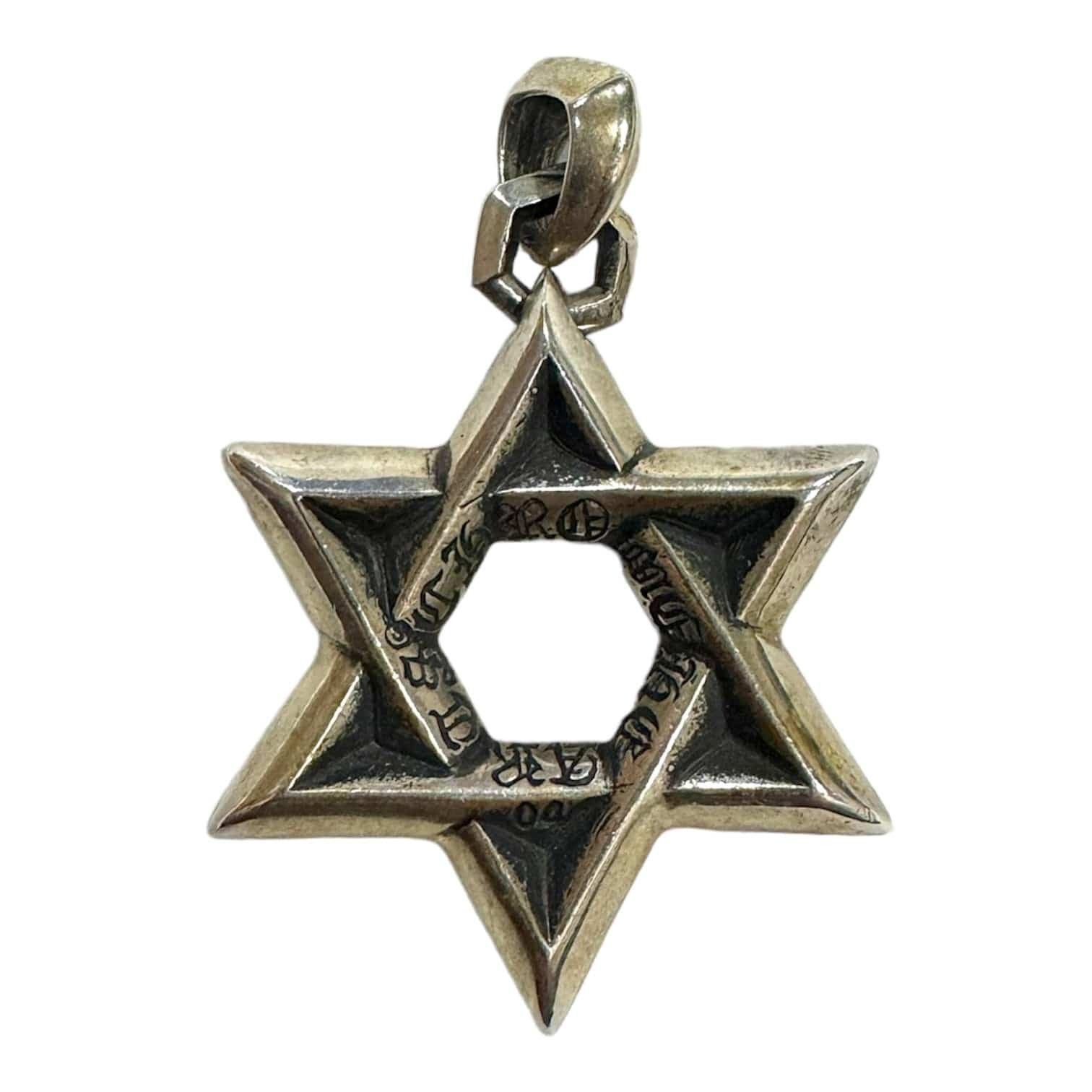 image of Chrome Hearts Star Of David Pendant (.925 Silver), Men's