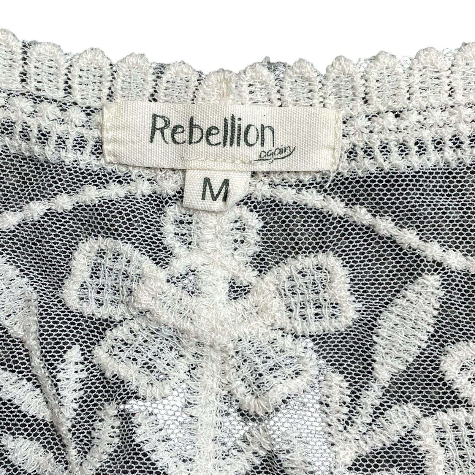 Other Rebellion Lace Mesh Embroidered Top Size M / US 6-8 / IT 42-44 - 2 Thumbnail