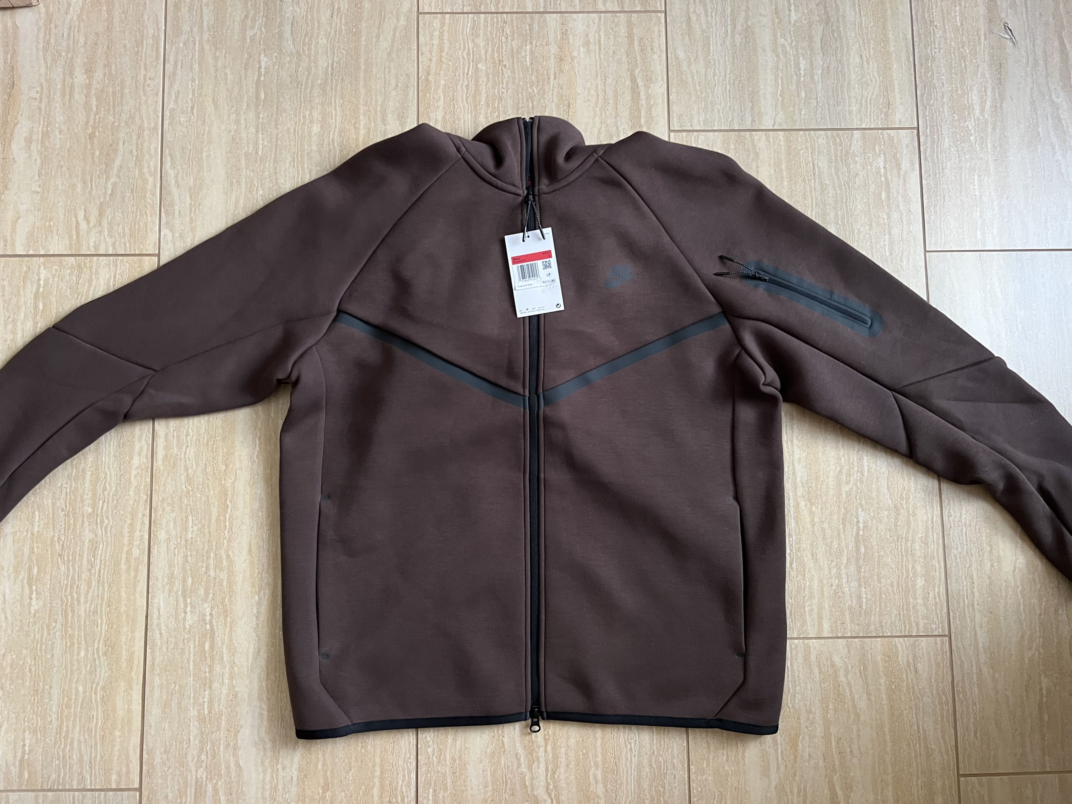 Nike Nike Tech Fleece Windrunner Full-Zip Hoodie Baroque Brown Size US L / EU 52-54 / 3 - 1 Thumbnail