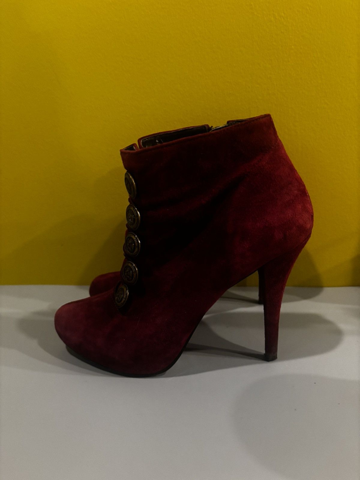 Guess Guess burgundy ankle boots0527 Size US 7.5 / IT 37.5 - 2 Thumbnail