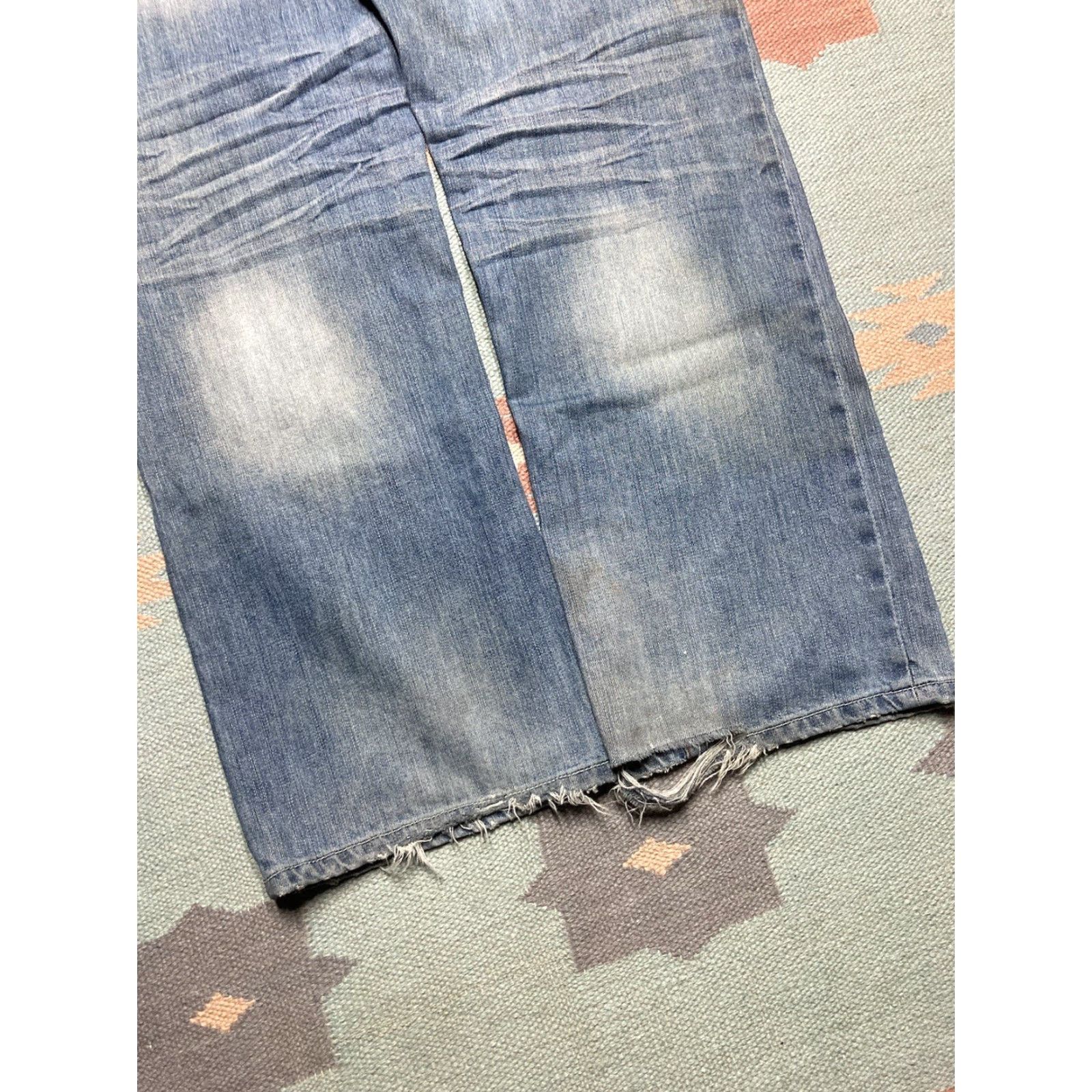 Pepe Jeans VINTAGE Pepe Jeans Jeans Hip Hop Baggy Wide Leg 40x31 Blue Men 40 Inseam 31 Vintage Y2K Grunge Skater Pipes Fade Size US 40 / EU 56 - 2 Thumbnail