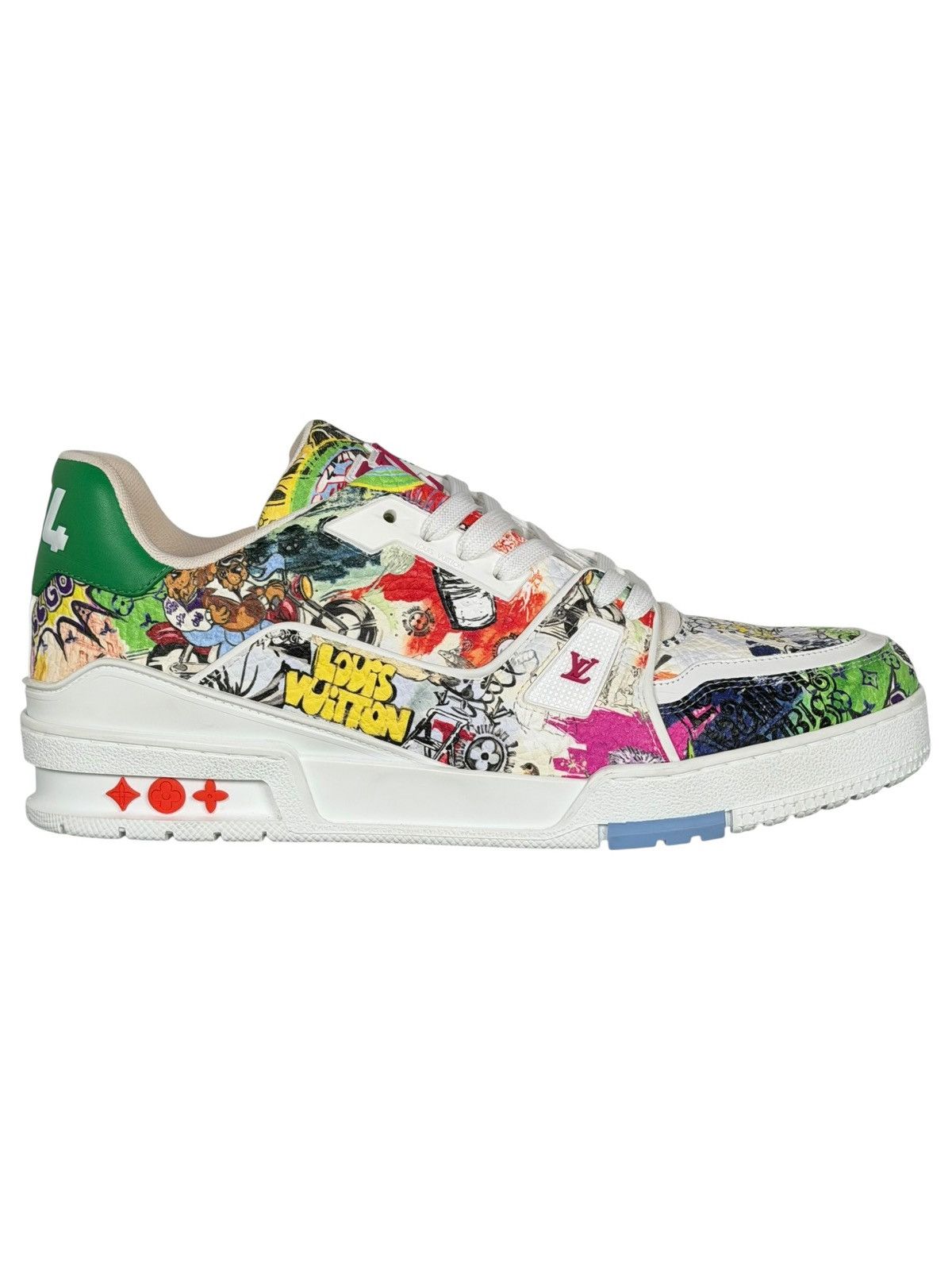 Louis Vuitton Louis Vuitton White Comic Trainers Size US 8 / EU 41 - 2 Thumbnail