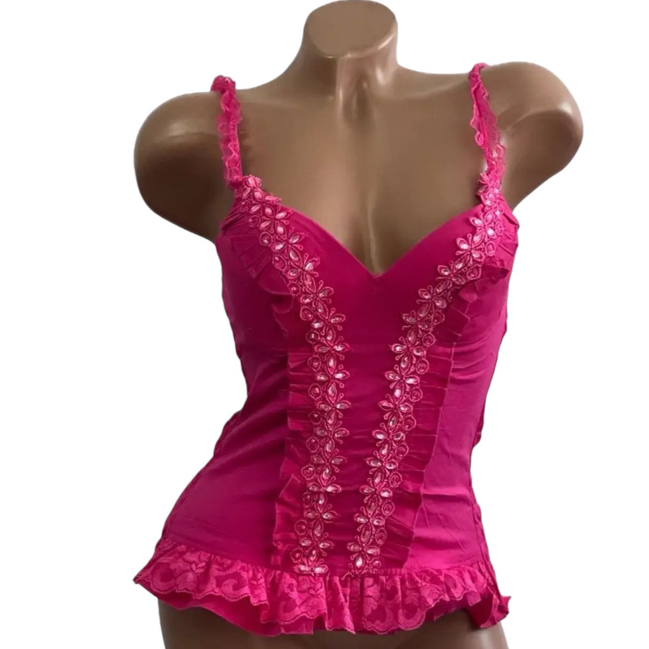 Japanese Brand Ruffled camisole sz S Corset Bustier Size S / US 4 / IT 40 - 4 Thumbnail