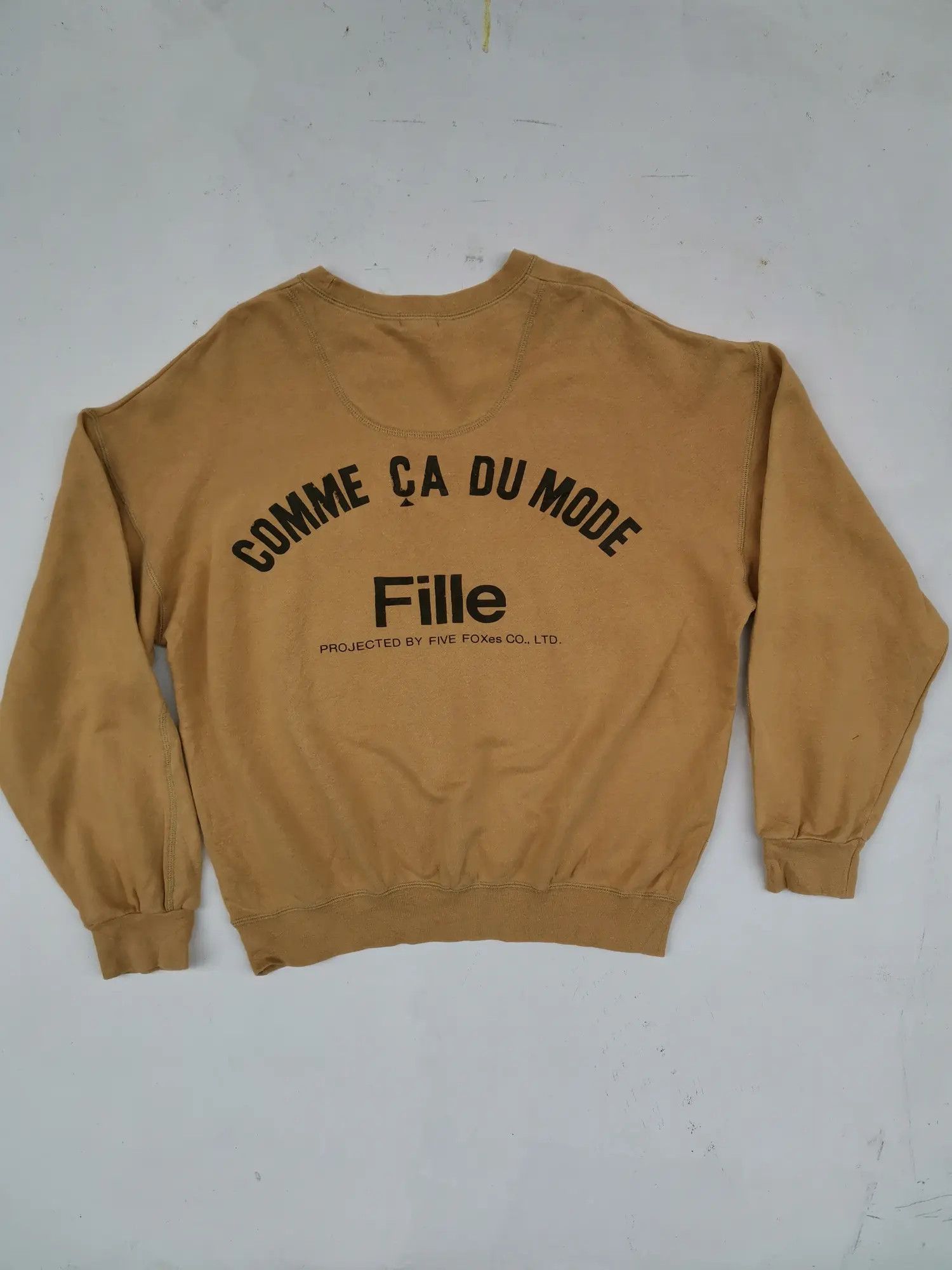 Japanese Brand Comme Ca Du Mode Fille Big Logo Sweatshirt Size US L / EU 52-54 / 3 - 1 Thumbnail