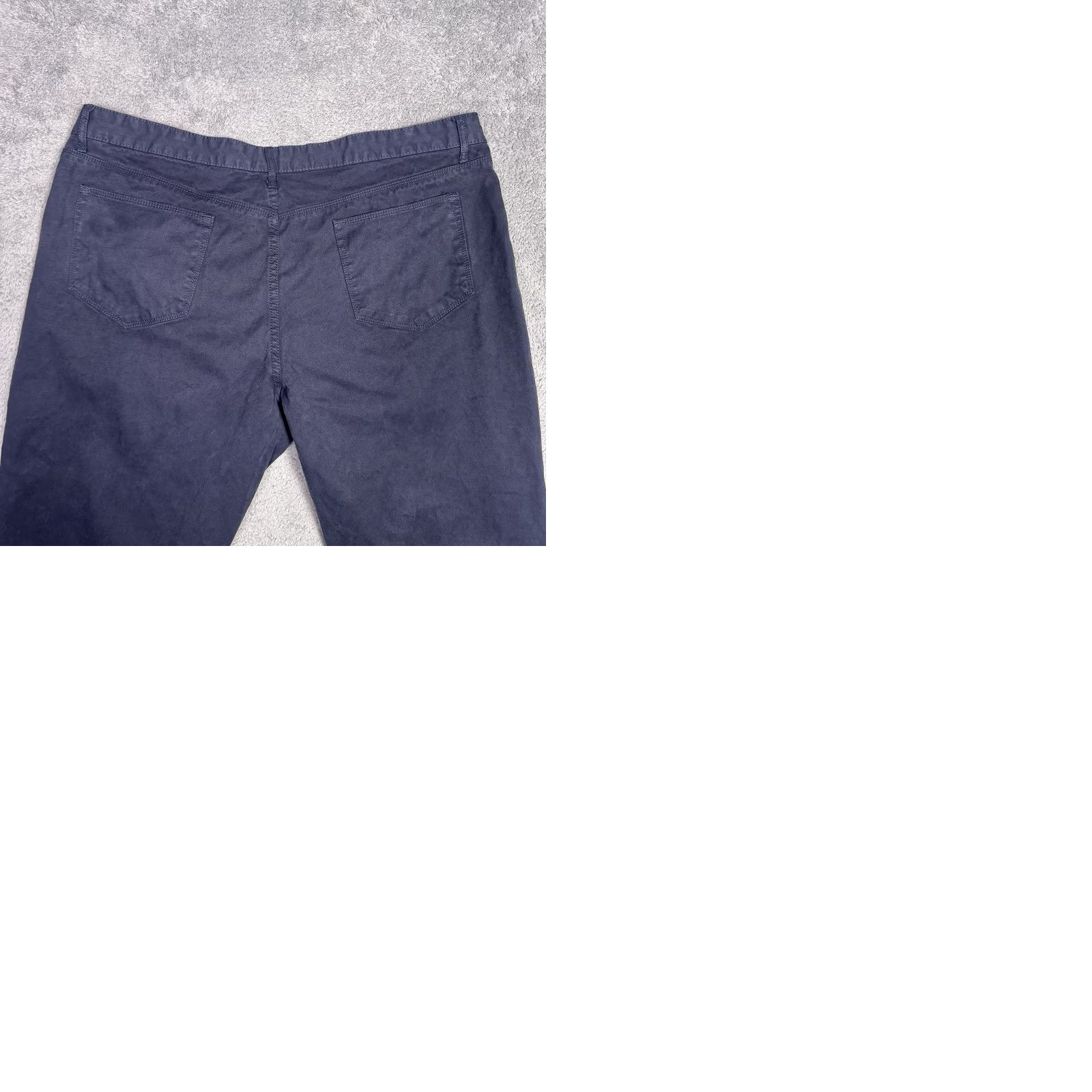 Johnston & Murphy Johnston & Murphy Pants Men's 40x30 Chino Flat Front Canvas Brushed Navy Twill Stretch Classic Slax? Size US 40 / EU 56 - 9 Thumbnail