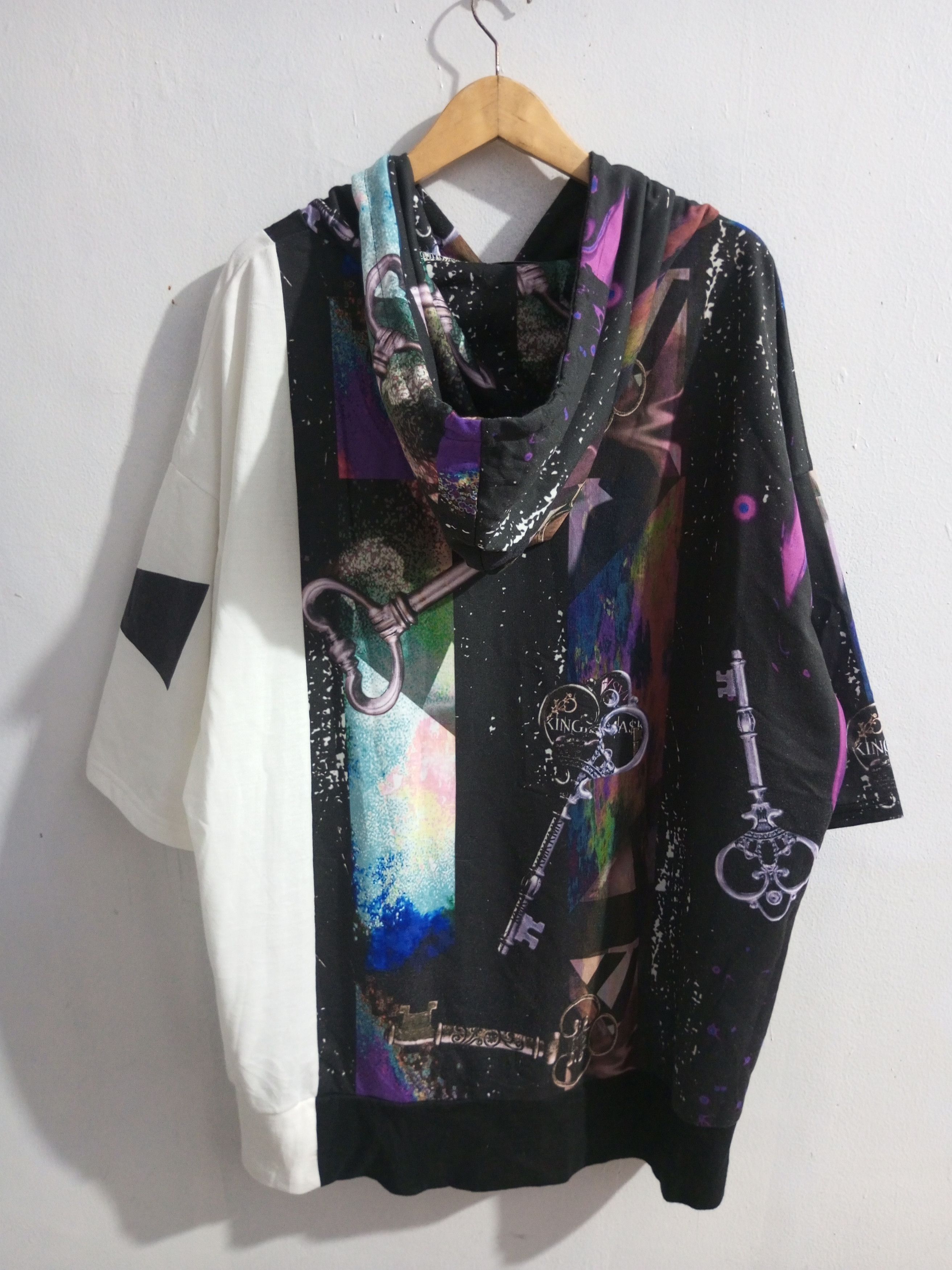 If Six Was Nine × Japanese Brand × Le Grande Bleu (L.G.B.) Vintage KMK japanese brand short sleeve hoodie Size US XXL / EU 58 / 5 - 7 Thumbnail