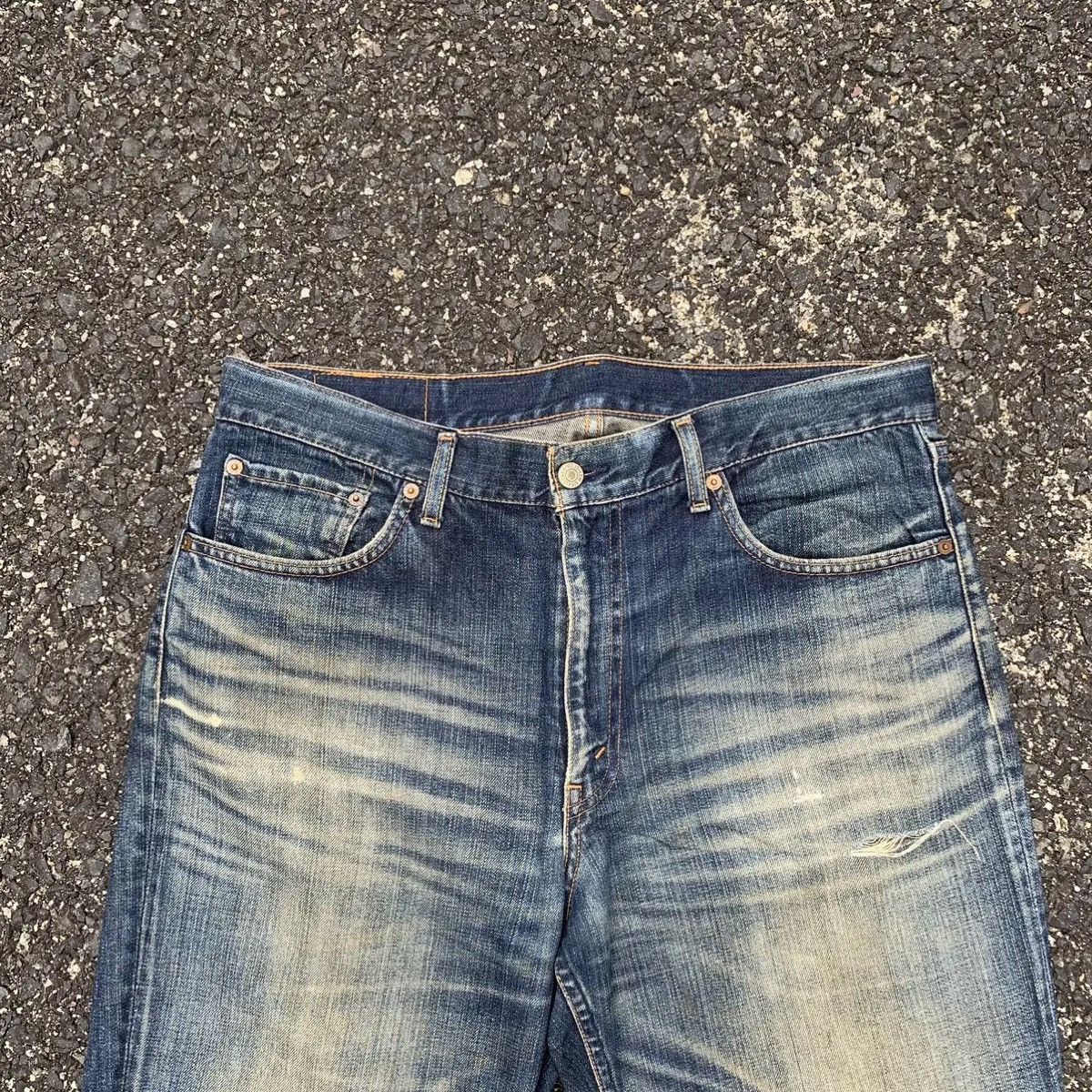 Levi's DISTRESSED DENIM🔥Levi’s 533 Jeans 35x30 Mudwash Faded Pants Size US 35 - 2 Thumbnail