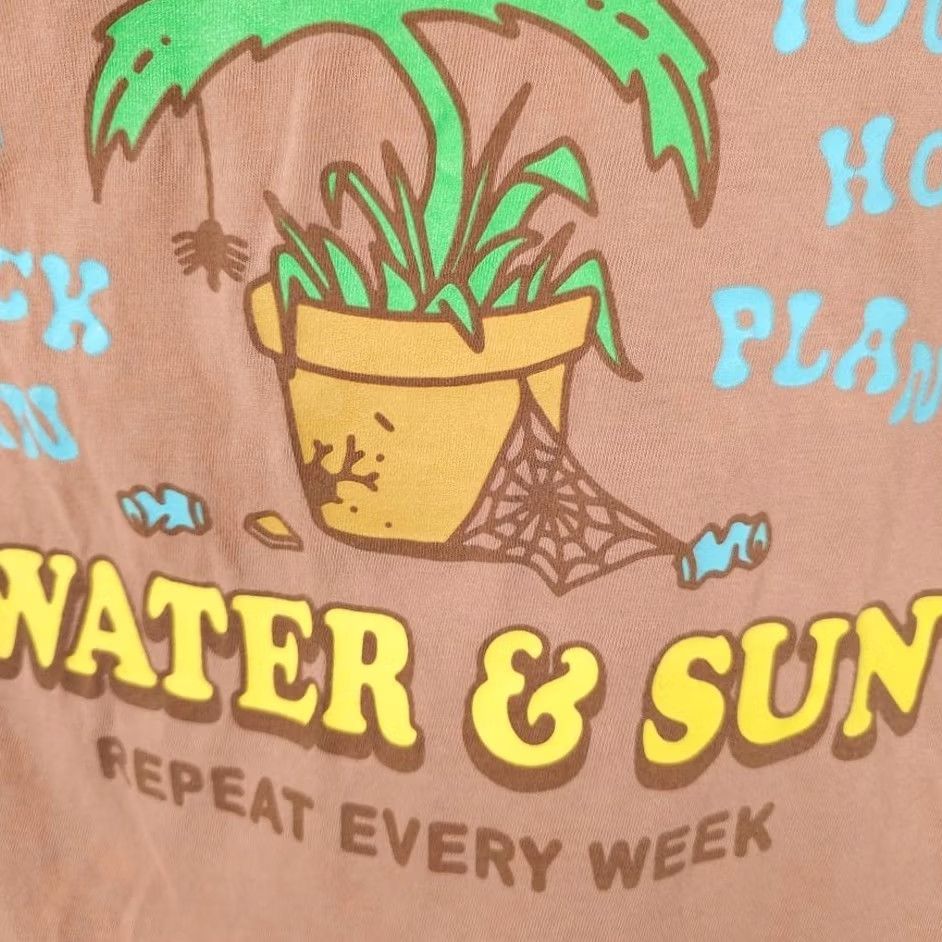 Pacsun PacSun Sunflower T Shirt Mens Size Medium Orange Water & Sun House Plants Shirt Size US M / EU 48-50 / 2 - 4 Thumbnail