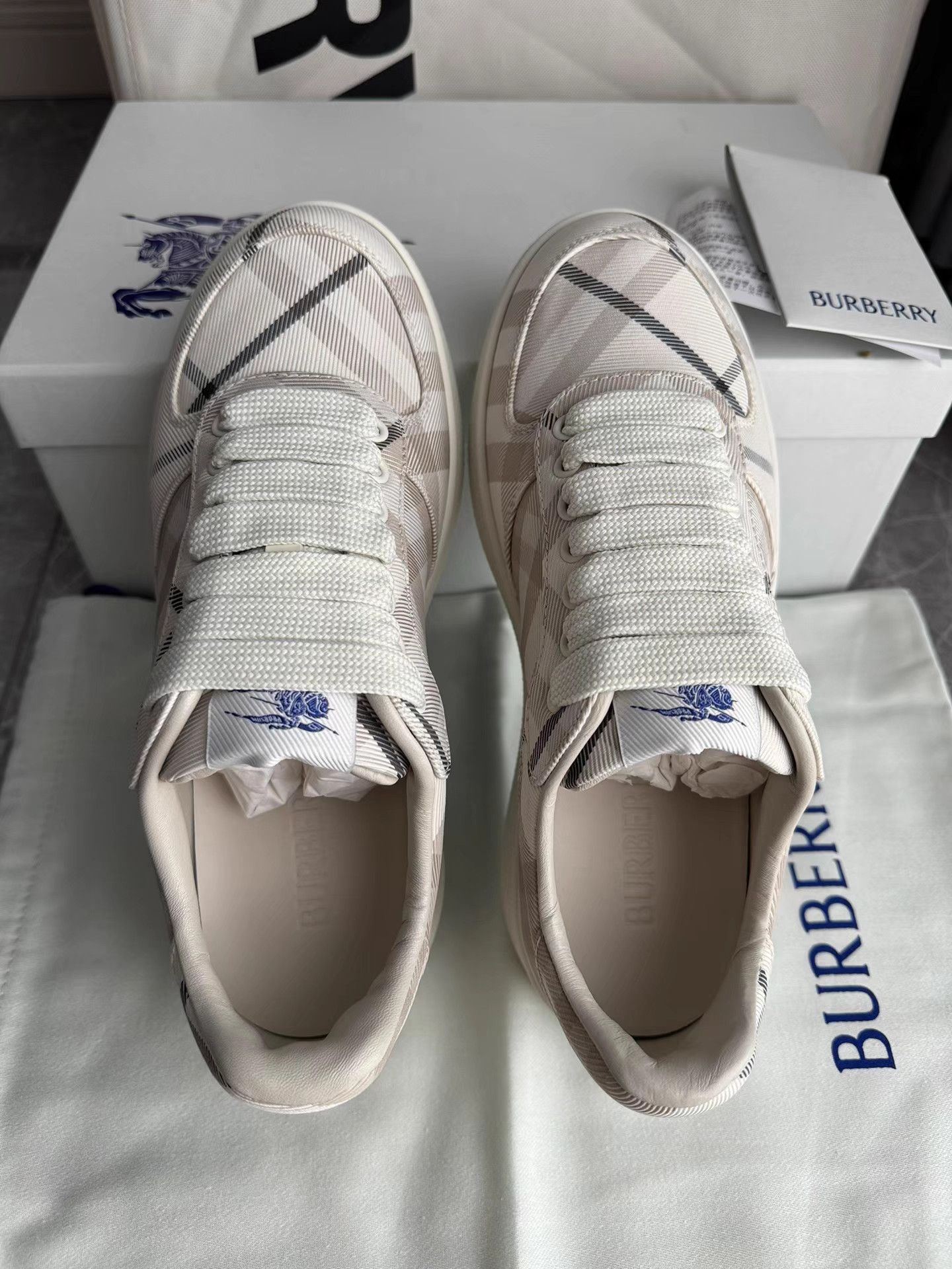 Burberry Burberry Terrace Check Sneakers K6 Size US 6 / IT 36 - 5 Thumbnail