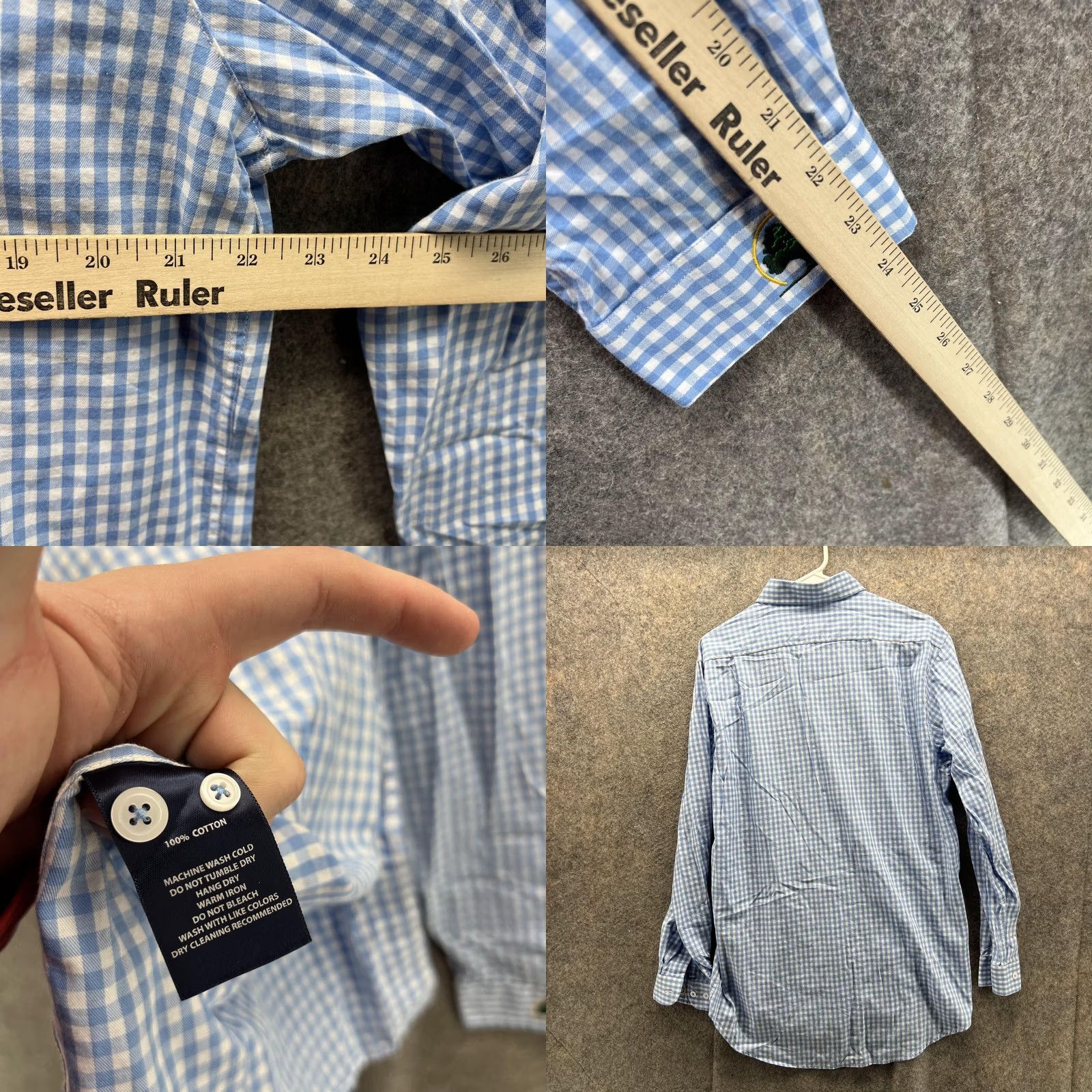 Footjoy FootJoy Shirt Men Large Blue White Check Button-Up 1857 Preppy Casual Golf Shirt Size US L / EU 52-54 / 3 - 8 Thumbnail