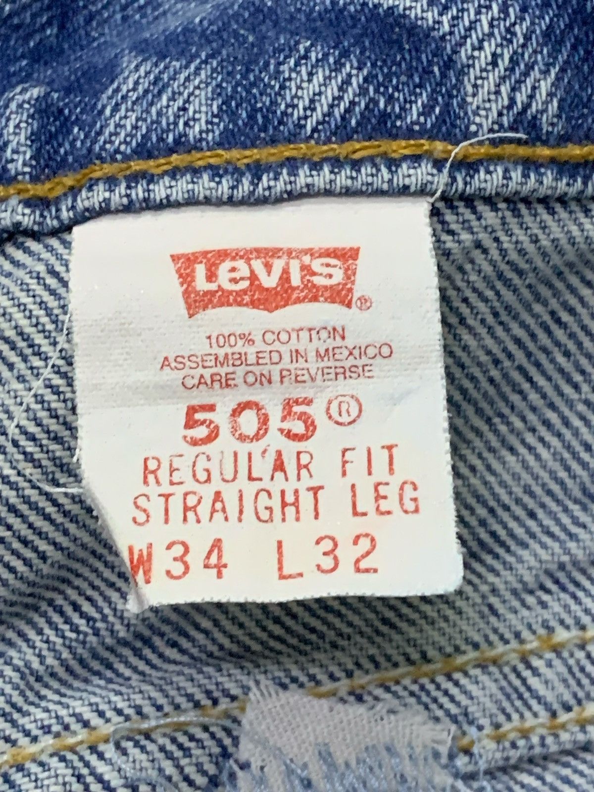 Levi's × Vintage Vintage Levis 505 Distressed Dirty Denim Pants Size US 34 / EU 50 - 17 Thumbnail