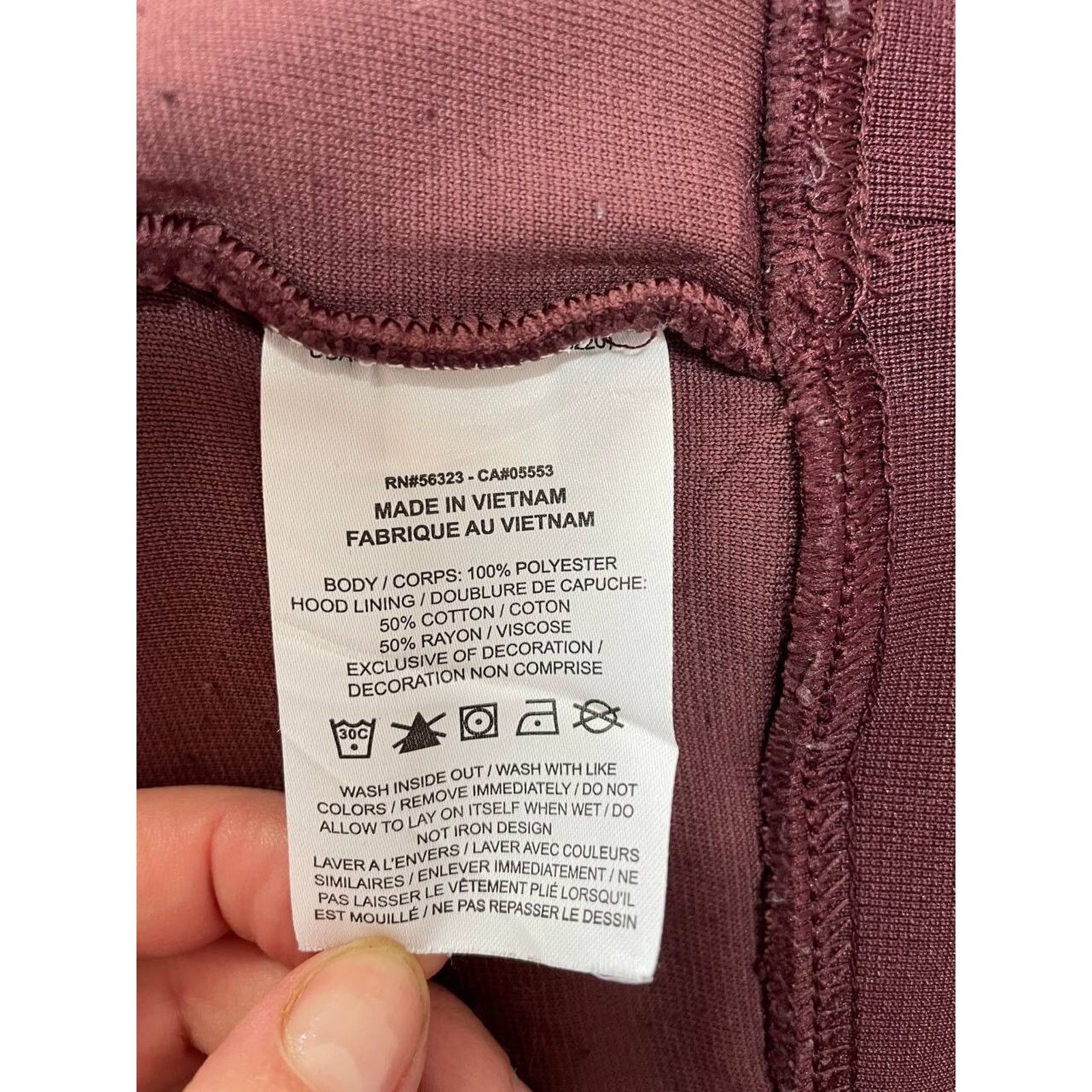 Nike Vintage Nike Maroon Sherpa Fleece Hoodie Pullover Size M Size US M / EU 48-50 / 2 - 8 Thumbnail
