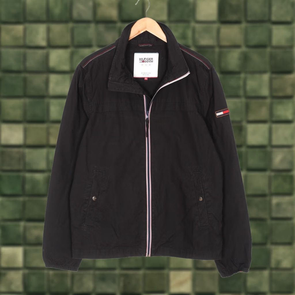 Tommy Hilfiger TOMMY HILFIGER Denim Jacket Men XL MJ5819 Jacket Mens XL Black Denim Jacket Size US XL / EU 56 / 4 - 1 Thumbnail
