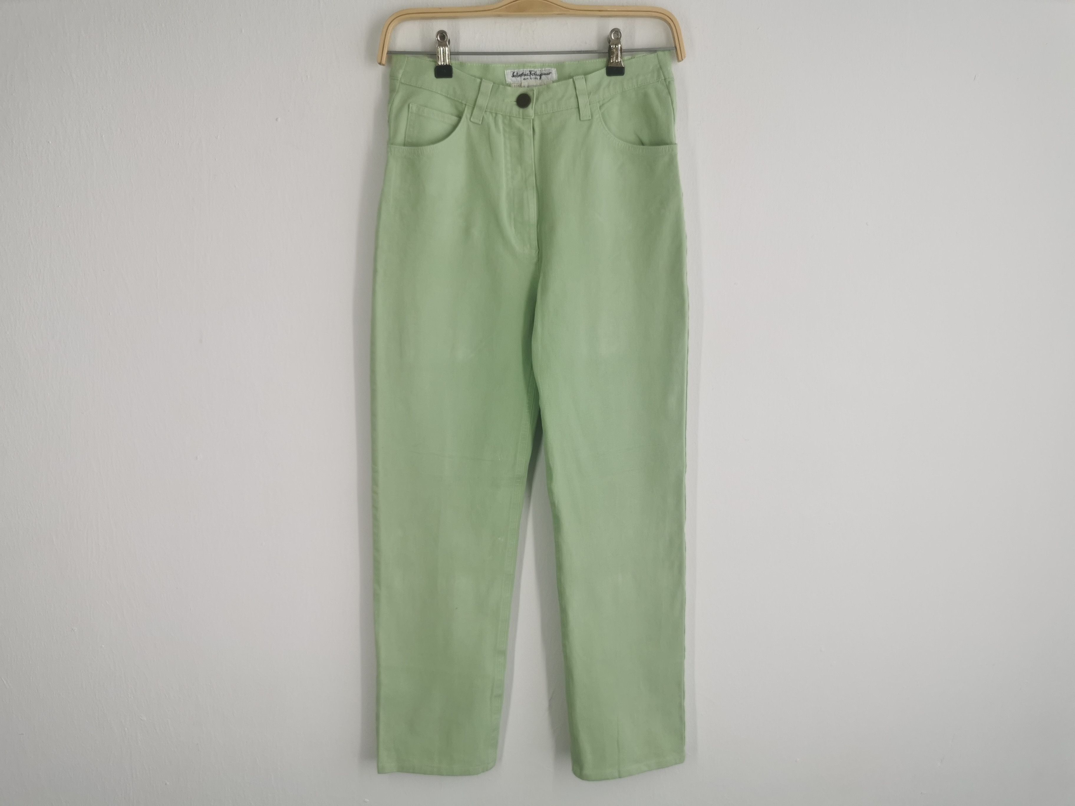 Salvatore Ferragamo Vintage 90s Salvatore Ferragamo Denim Made In Italy Size 29" - 3 Thumbnail